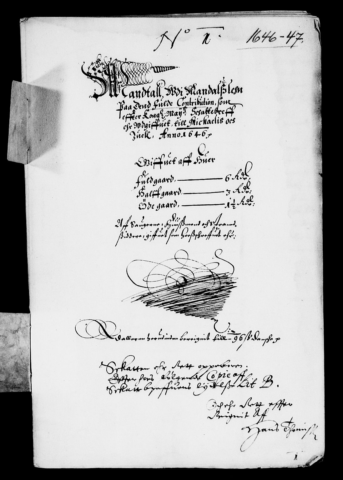 Rentekammeret inntil 1814, Reviderte regnskaper, Lensregnskaper, AV/RA-EA-5023/R/Rb/Rbq/L0036: Nedenes len. Mandals len. Råbyggelag., 1646-1648