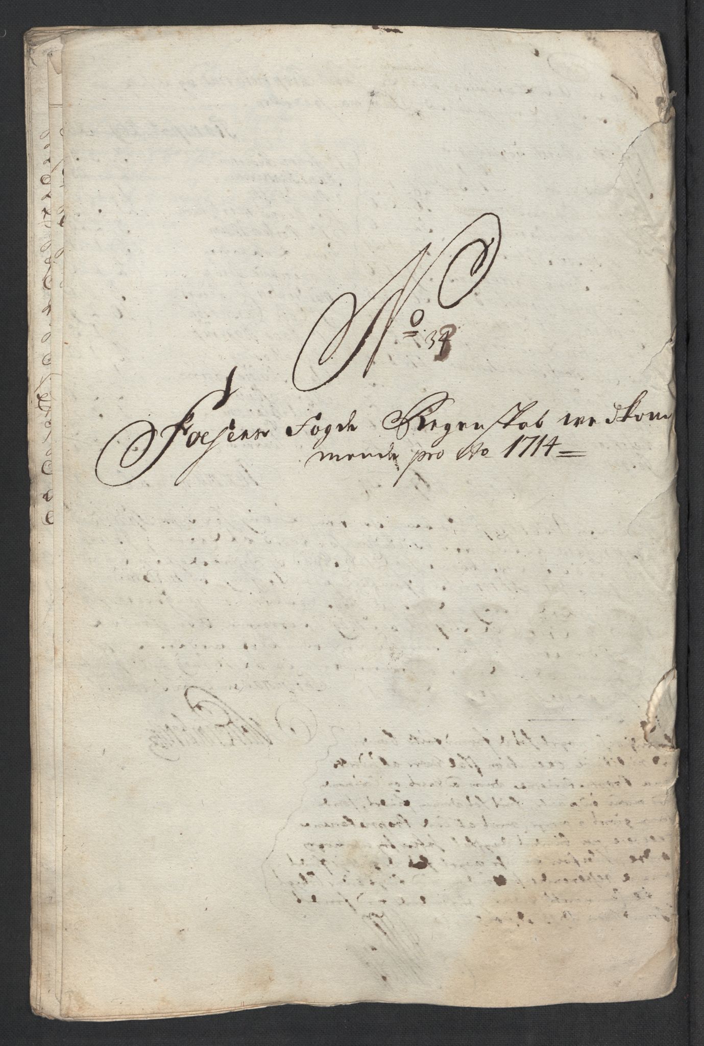 Rentekammeret inntil 1814, Reviderte regnskaper, Fogderegnskap, AV/RA-EA-4092/R57/L3862: Fogderegnskap Fosen, 1714, s. 218