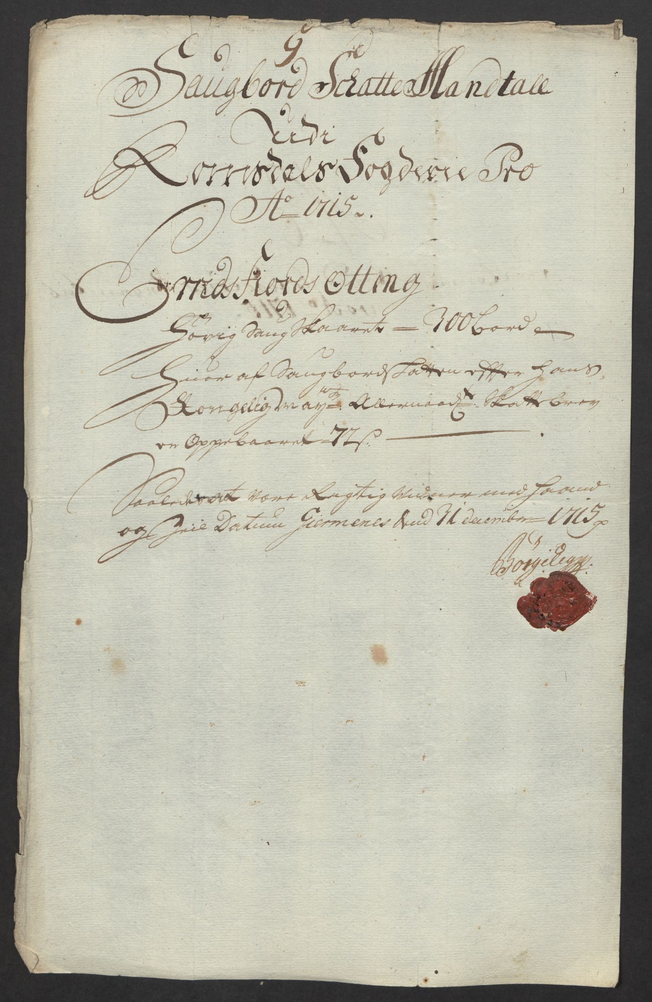 Rentekammeret inntil 1814, Reviderte regnskaper, Fogderegnskap, AV/RA-EA-4092/R55/L3663: Fogderegnskap Romsdal, 1715-1716, s. 104