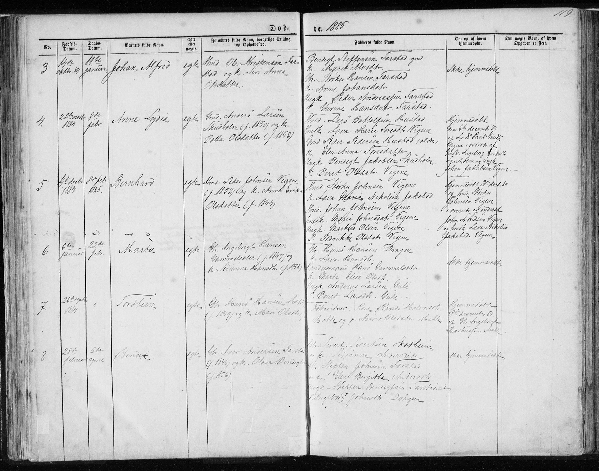 Ministerialprotokoller, klokkerbøker og fødselsregistre - Møre og Romsdal, AV/SAT-A-1454/567/L0782: Klokkerbok nr. 567C02, 1867-1886, s. 119