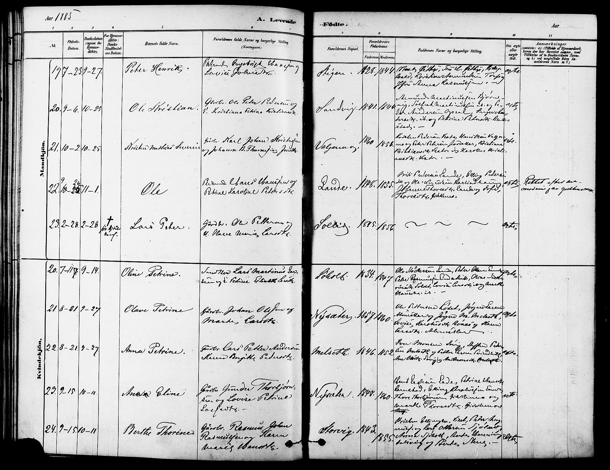 Ministerialprotokoller, klokkerbøker og fødselsregistre - Møre og Romsdal, AV/SAT-A-1454/522/L0315: Ministerialbok nr. 522A10, 1878-1890