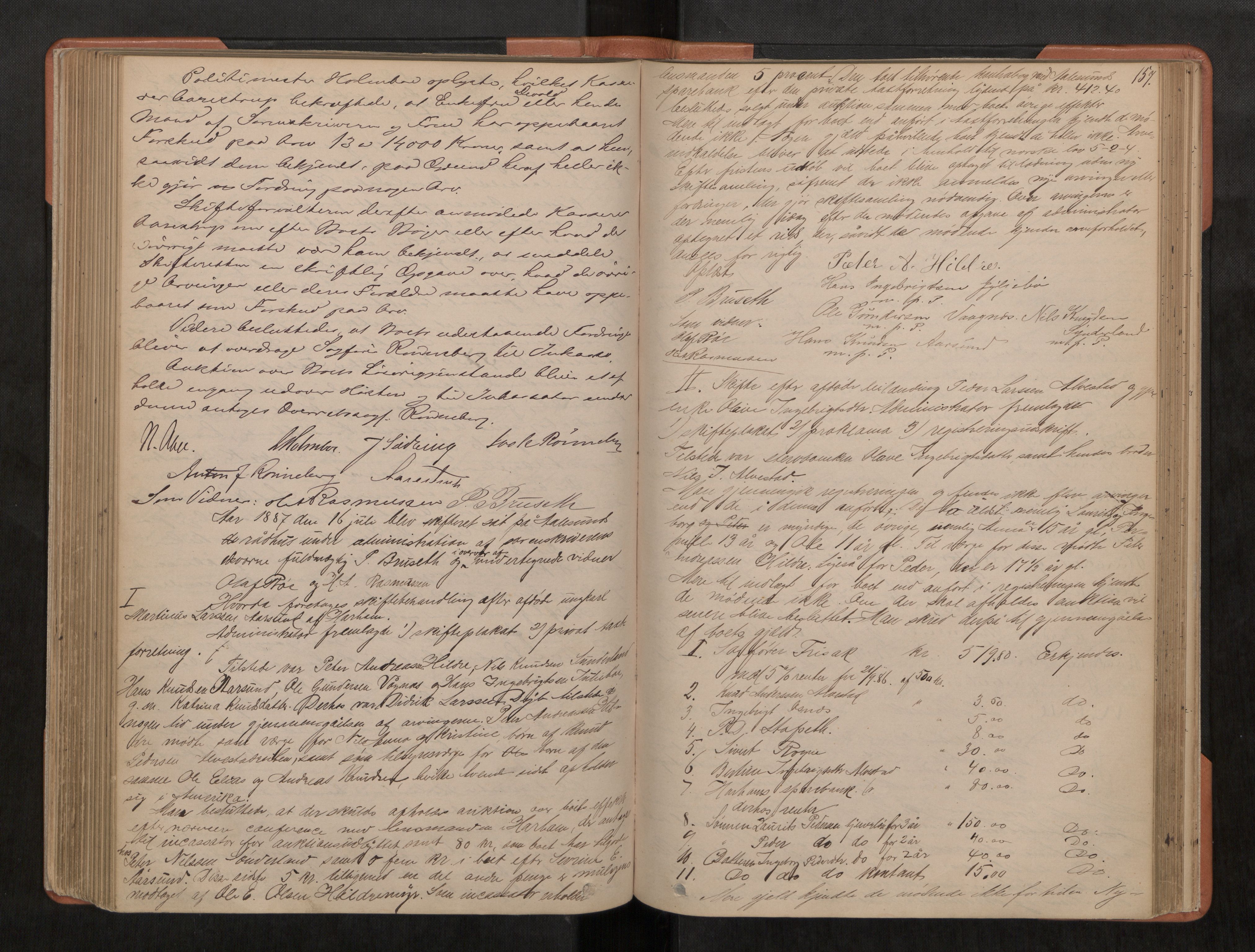 Nordre Sunnmøre sorenskriveri, AV/SAT-A-0006/1/3/3B/L0002: Skiftebehandlingsprotokoll 2, 1877-1892, s. 157