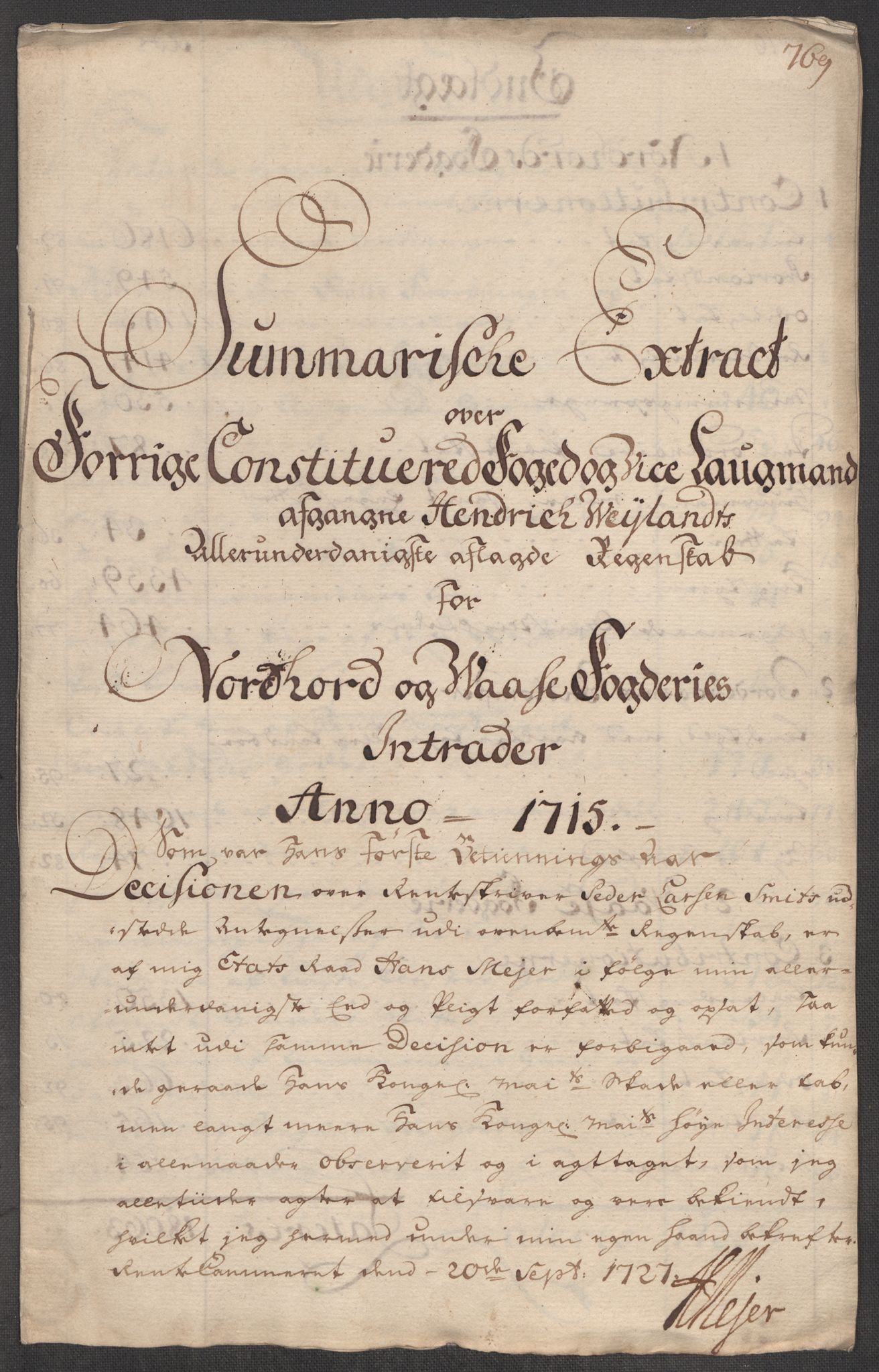 Rentekammeret inntil 1814, Reviderte regnskaper, Fogderegnskap, RA/EA-4092/R51/L3198: Fogderegnskap Nordhordland og Voss, 1715, s. 16