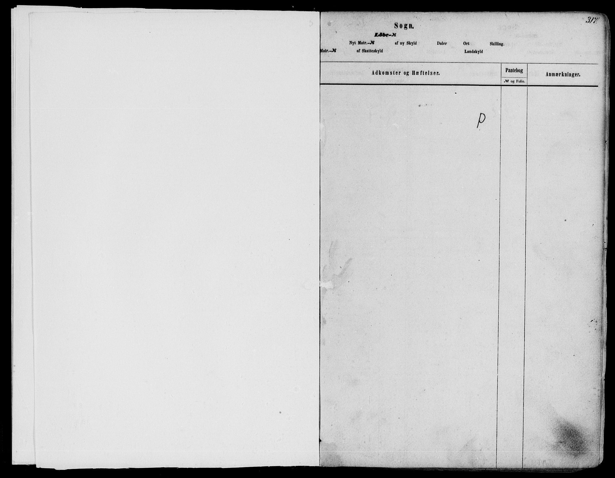 Midhordland sorenskriveri, SAB/A-3001/1/G/Ga/Gab/L0015a: Panteregister nr. II.A.b.15a, 1863-1923, s. 317
