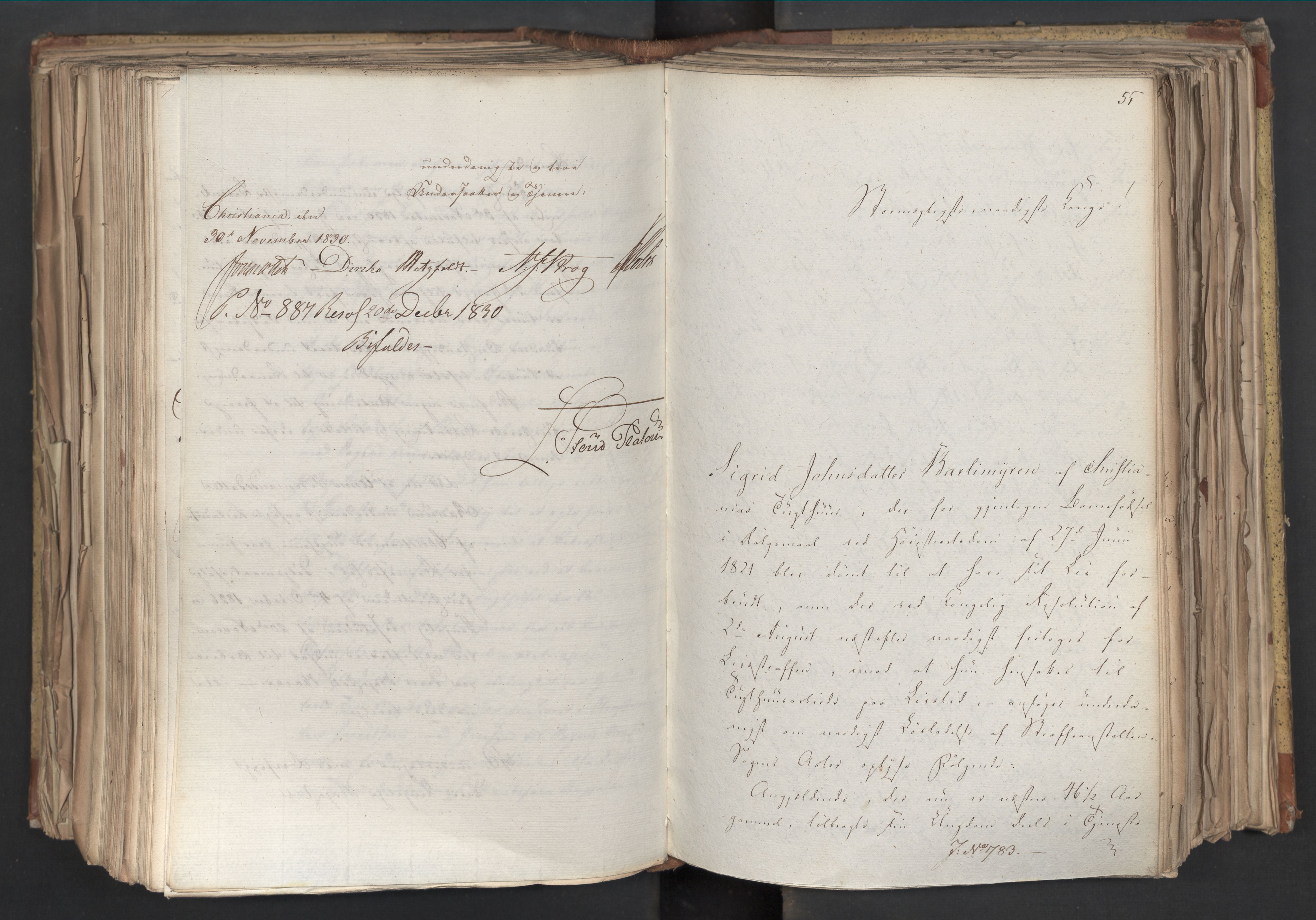 Statsrådsavdelingen i Stockholm, AV/RA-S-1003/D/Da/L0068: Regjeringsinnstillinger nr. 660-876, 1830, s. 426