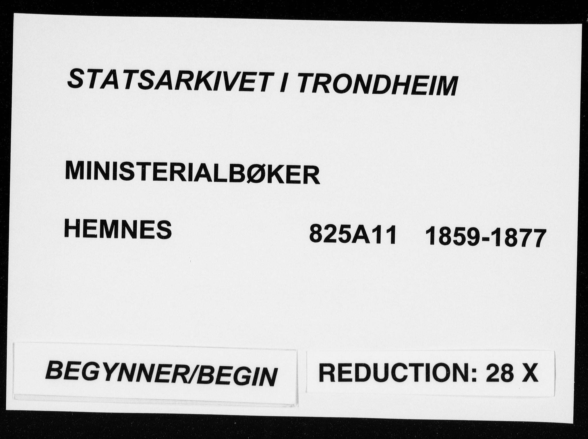 Ministerialprotokoller, klokkerbøker og fødselsregistre - Nordland, SAT/A-1459/825/L0357: Ministerialbok nr. 825A11, 1859-1877