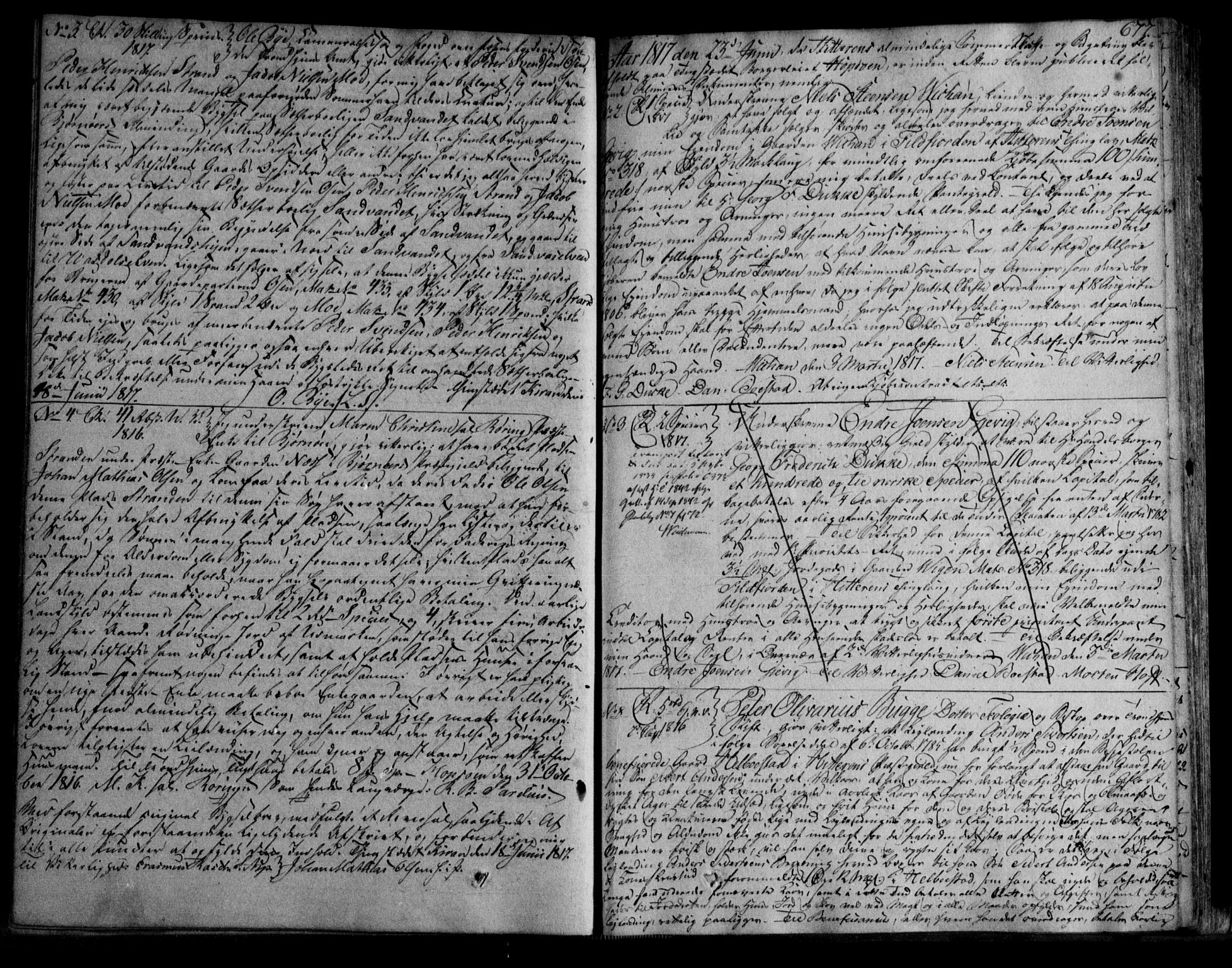 Fosen sorenskriveri, SAT/A-1107/1/2/2C/L0006: Pantebok nr. 4B, 1810-1822, s. 677