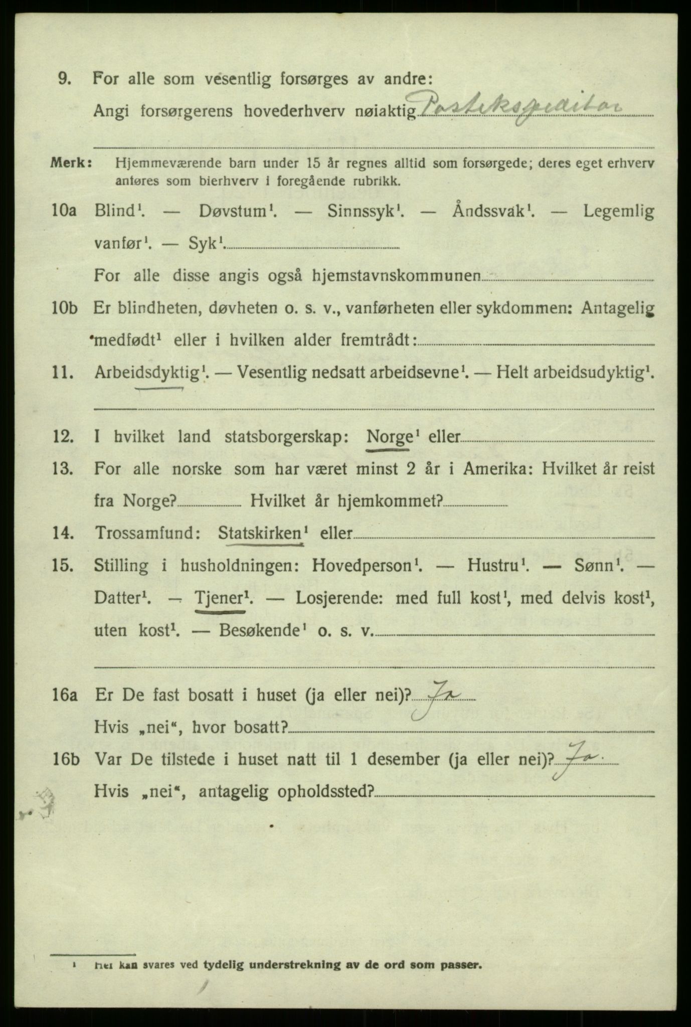 SAB, Folketelling 1920 for 1248 Laksevåg herred, 1920, s. 7295