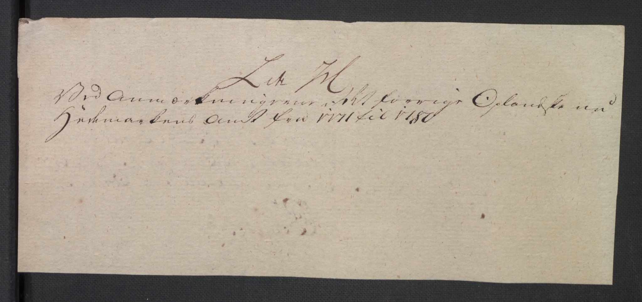 Rentekammeret inntil 1814, Reviderte regnskaper, Mindre regnskaper, RA/EA-4068/Rb/L0014: Opplands amt, 1771-1779, s. 611