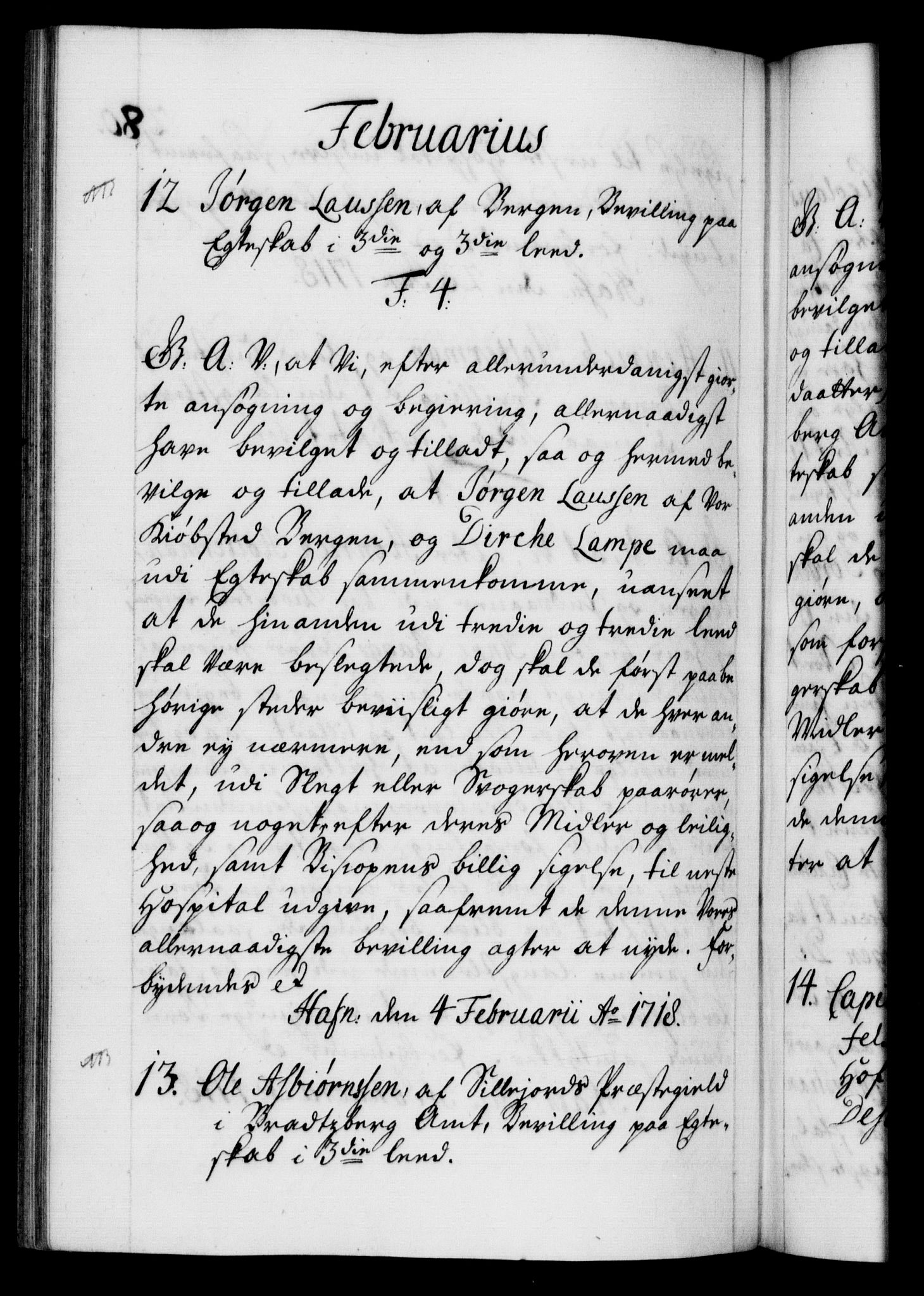 Danske Kanselli 1572-1799, RA/EA-3023/F/Fc/Fca/Fcaa/L0022: Norske registre, 1716-1719, s. 280b