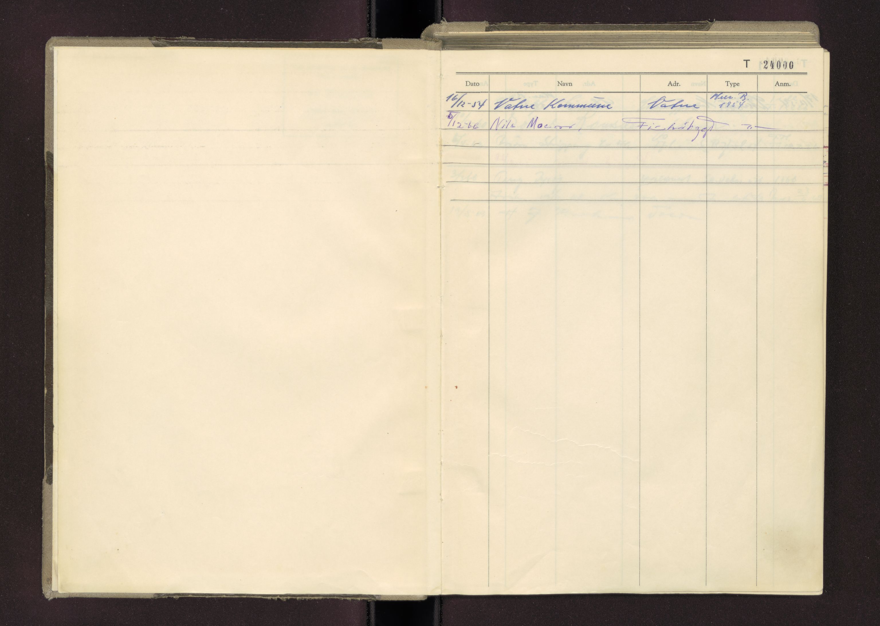 Møre og Romsdal vegkontor - Ålesund trafikkstasjon, AV/SAT-A-4099/F/Fc/L0022: Bilregister; T 24000 - T 24499, 1950-1970