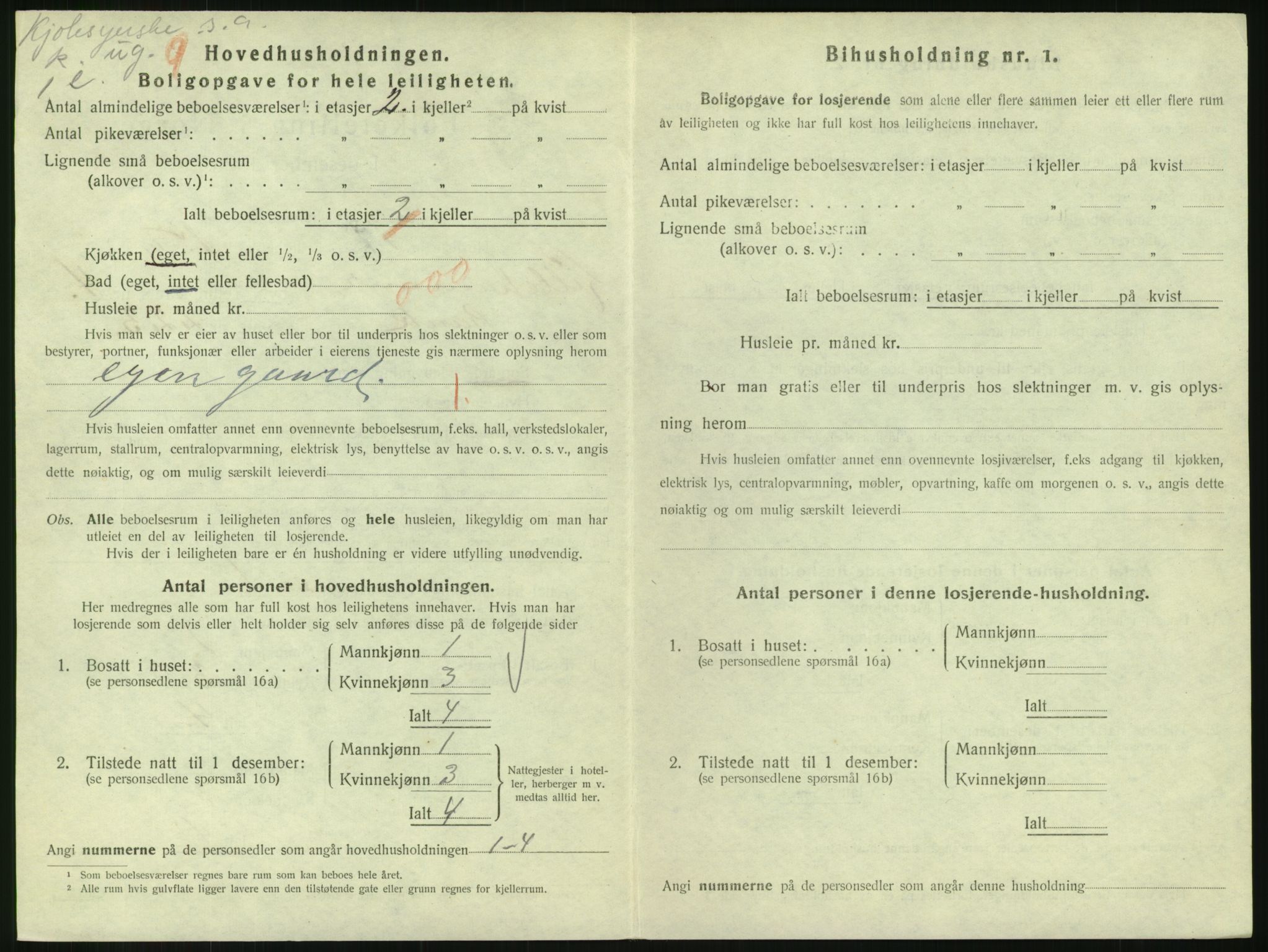 SAH, Folketelling 1920 for 0501 Lillehammer kjøpstad, 1920, s. 2009