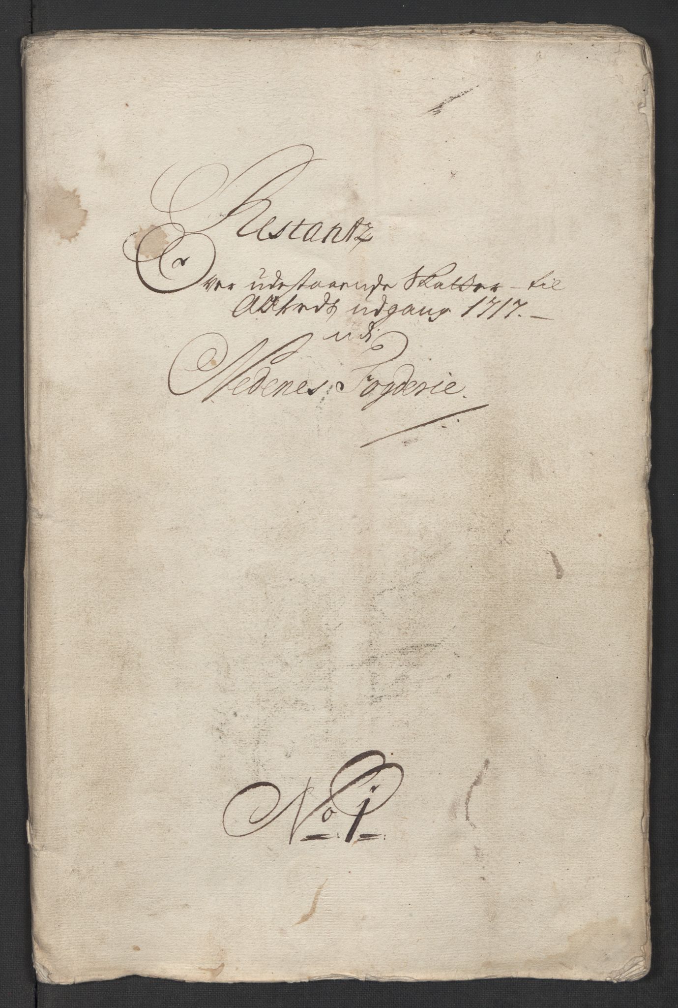 Rentekammeret inntil 1814, Reviderte regnskaper, Fogderegnskap, AV/RA-EA-4092/R39/L2326: Fogderegnskap Nedenes, 1717, s. 333