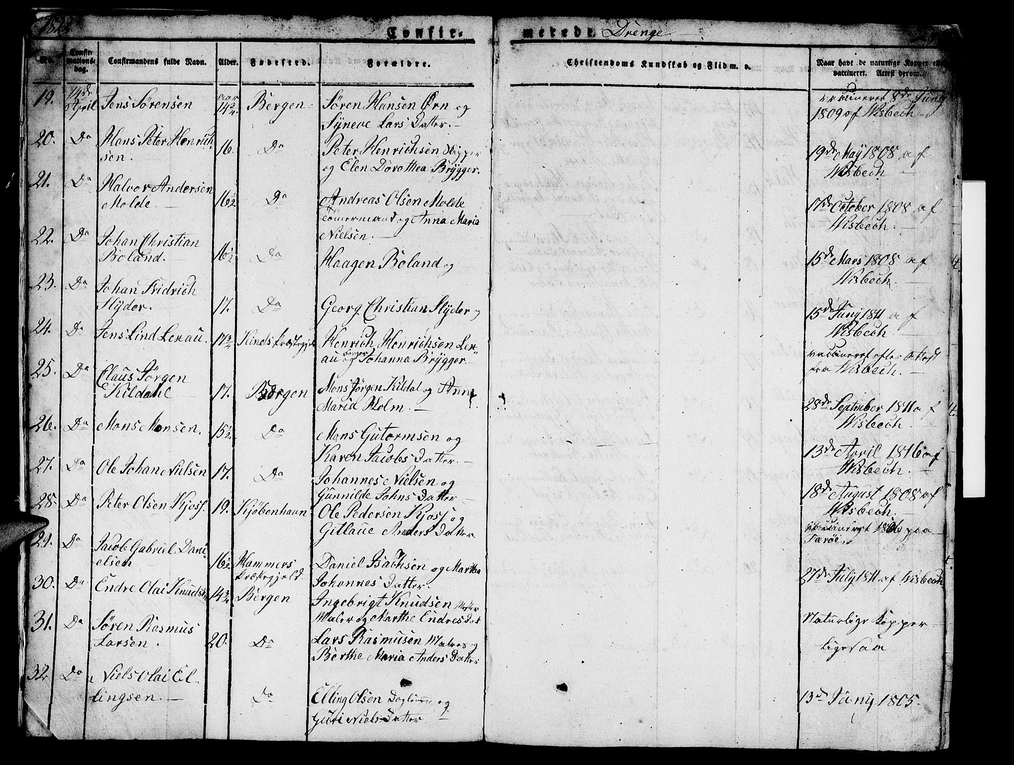 Domkirken sokneprestembete, AV/SAB-A-74801/H/Hab/L0002: Klokkerbok nr. A 2, 1821-1839, s. 294