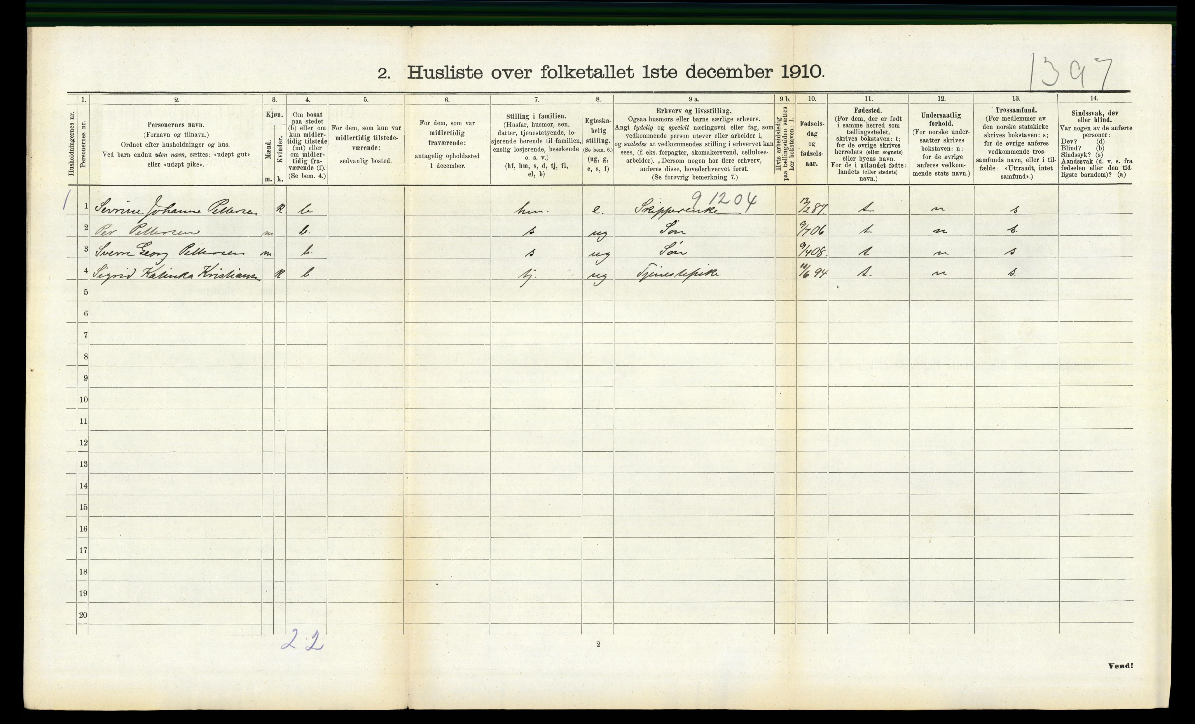 RA, Folketelling 1910 for 1019 Halse og Harkmark herred, 1910, s. 1115