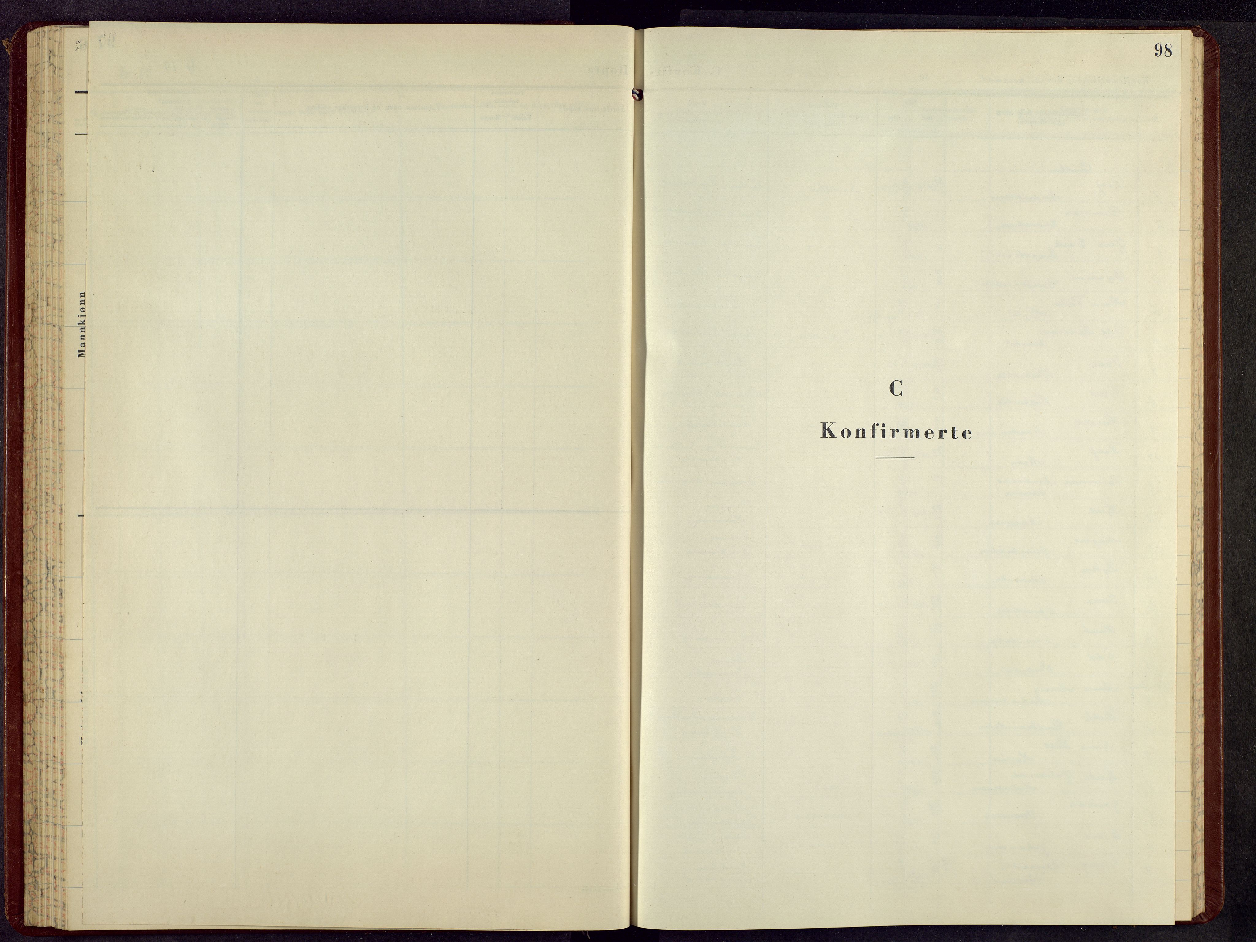 Brandbu prestekontor, SAH/PREST-114/H/Ha/Hab/L0003: Klokkerbok nr. 3, 1953-1965, s. 98