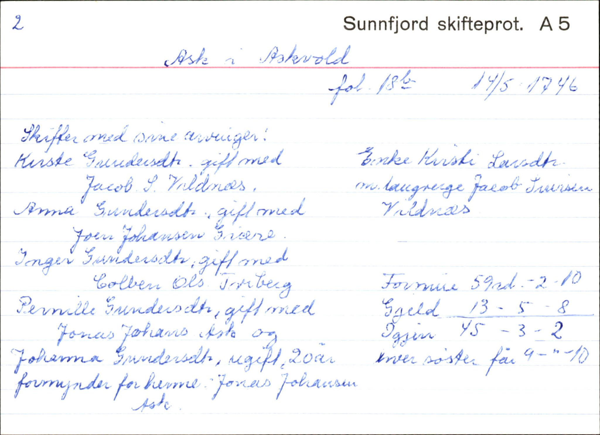 Skiftekort ved Statsarkivet i Bergen, SAB/SKIFTEKORT/003/L0003: Skifteprotokoll nr. 4-5, 1737-1751, s. 423