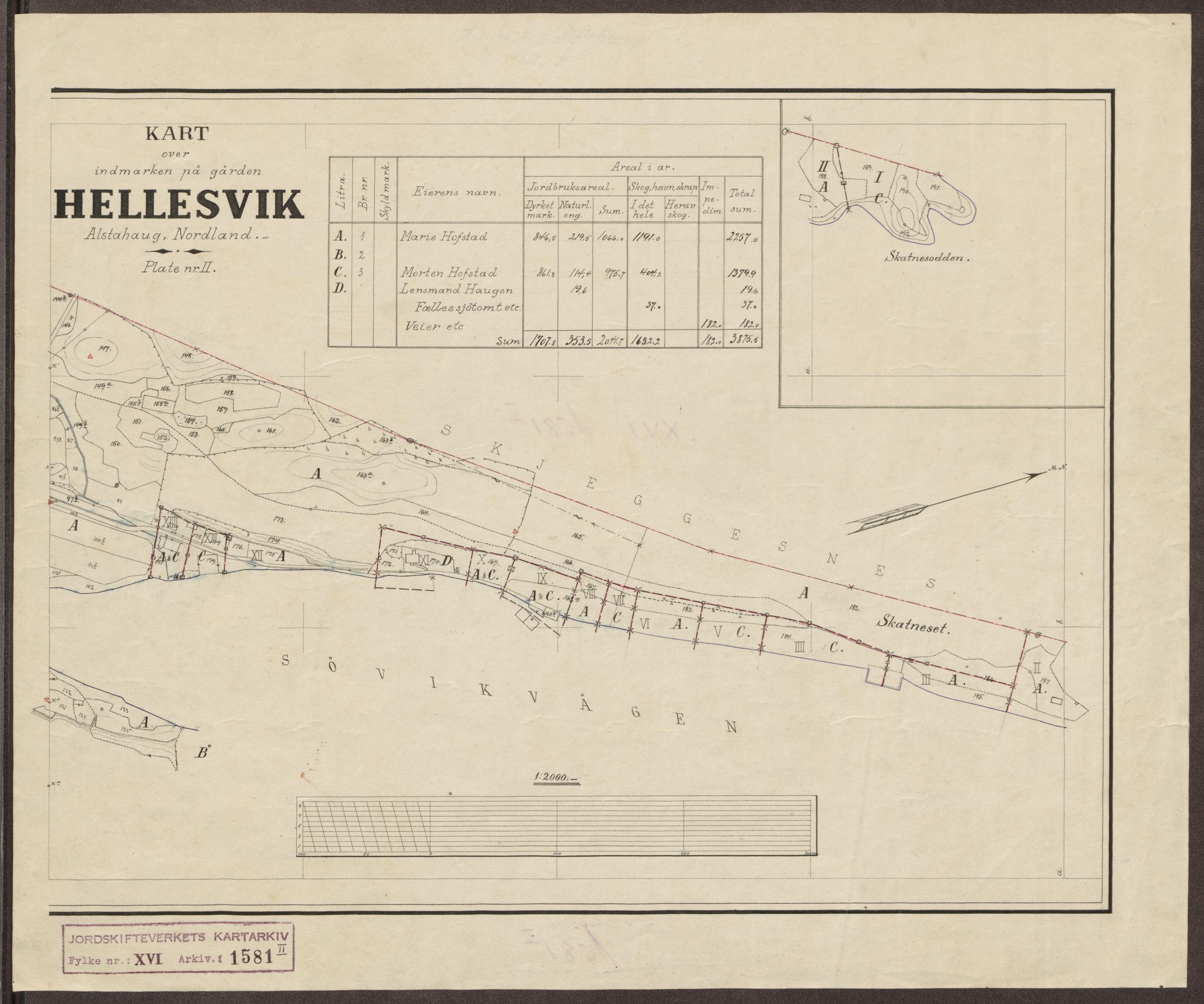 Jordskifteverkets kartarkiv, RA/S-3929/T, 1859-1988, s. 1832