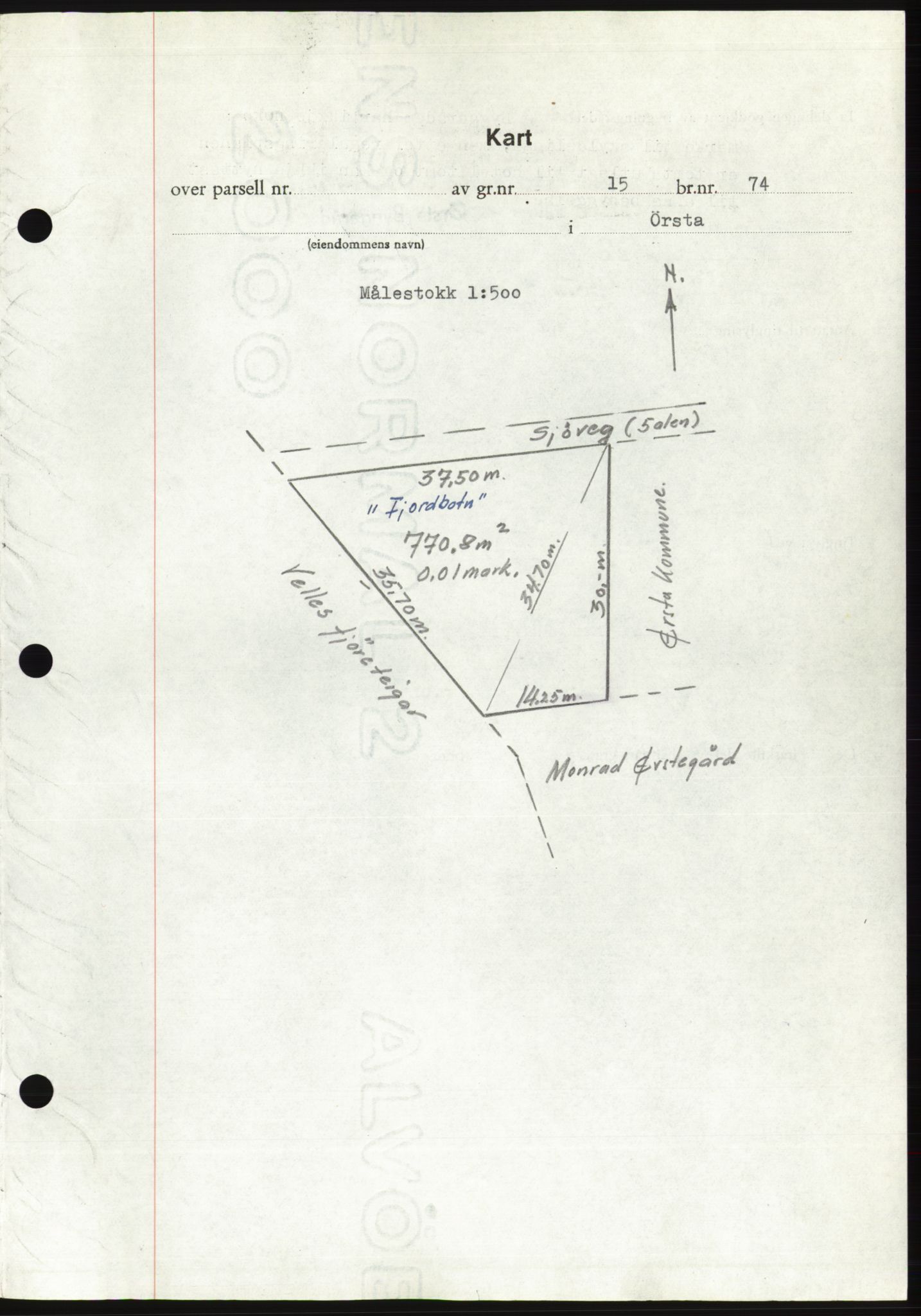 Søre Sunnmøre sorenskriveri, AV/SAT-A-4122/1/2/2C/L0105: Pantebok nr. 31A, 1956-1957, Dagboknr: 2460/1956