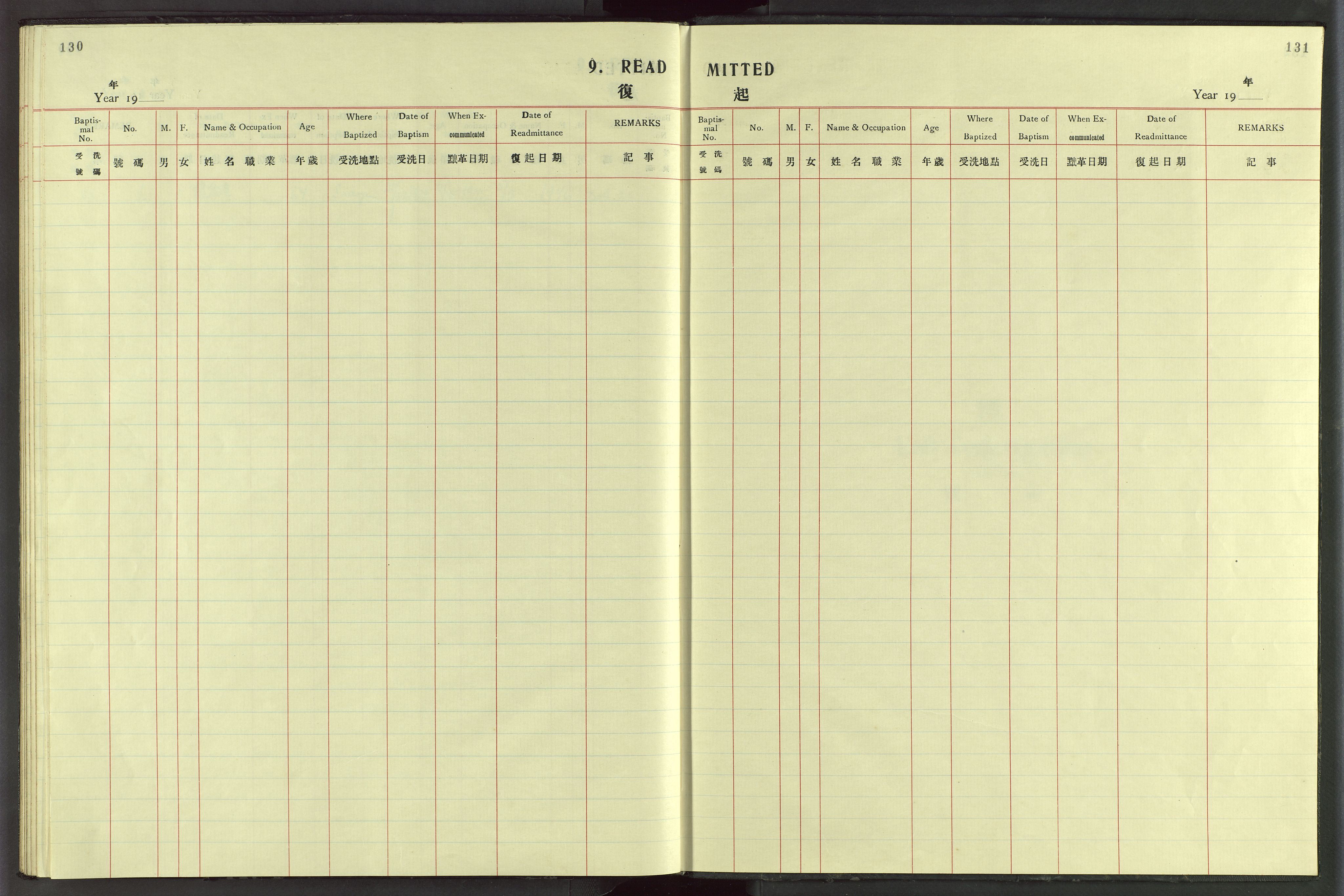 Det Norske Misjonsselskap - utland - Kina (Hunan), VID/MA-A-1065/Dm/L0076: Ministerialbok nr. 114, 1914-1948, s. 130-131