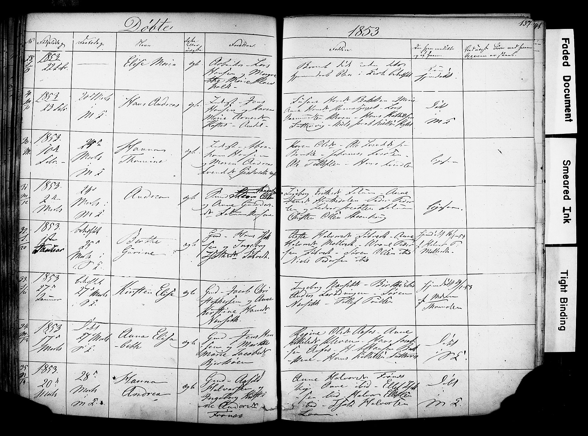 Solum kirkebøker, AV/SAKO-A-306/F/Fa/L0006: Ministerialbok nr. I 6, 1844-1855, s. 137