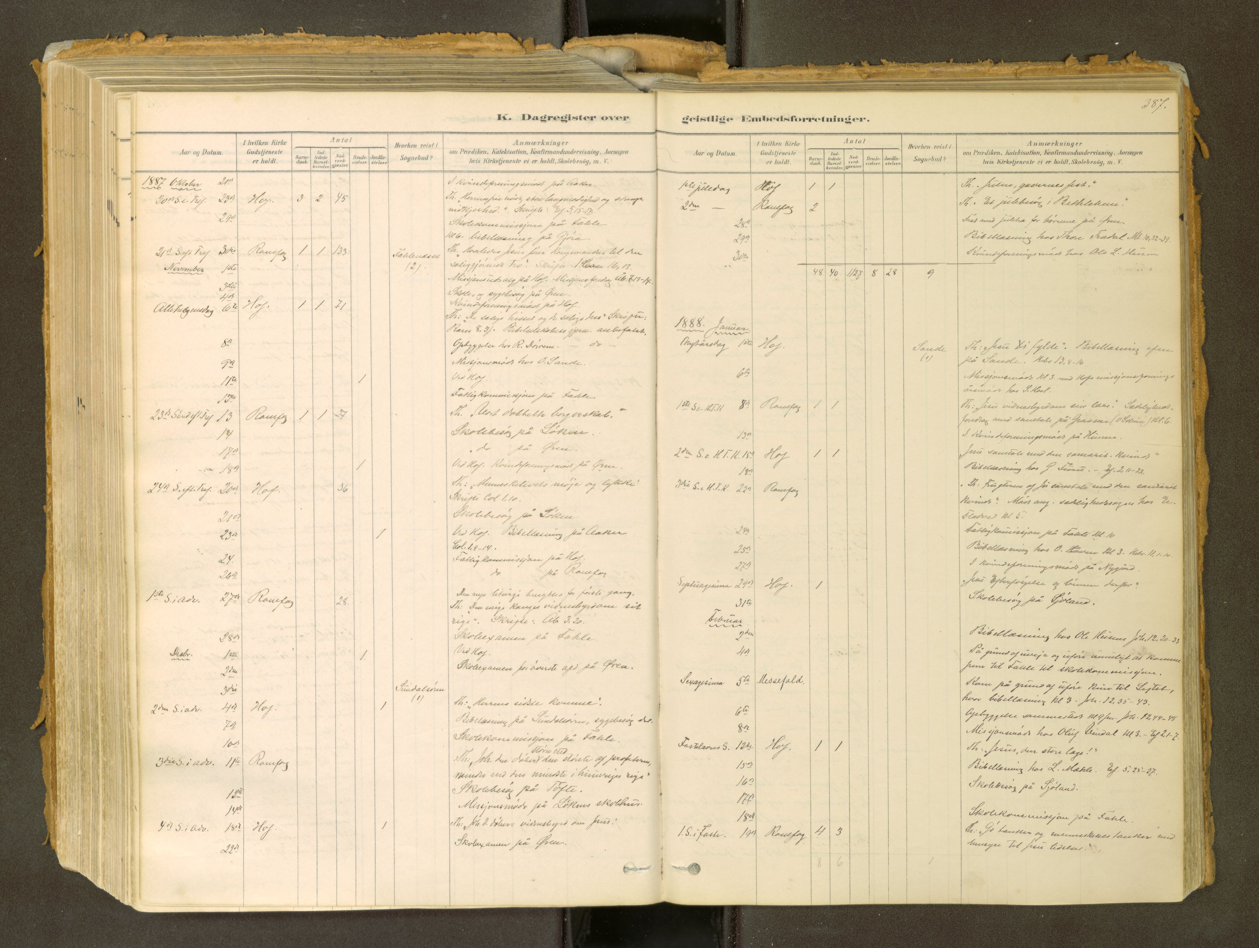 Sunndal sokneprestkontor, SAT/A-1085/1/I/I1/I1a: Ministerialbok nr. 2, 1877-1914, s. 387