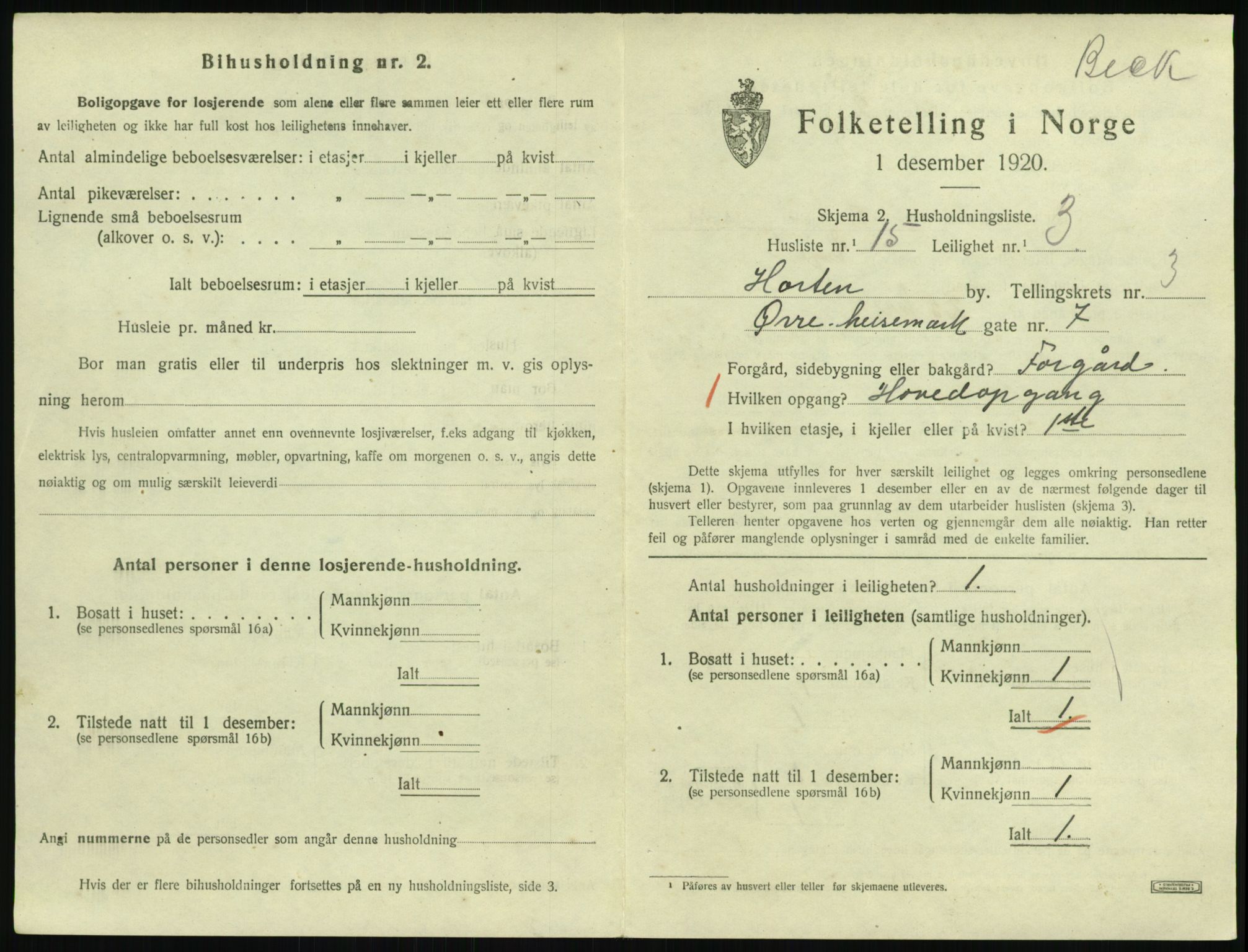 SAKO, Folketelling 1920 for 0703 Horten kjøpstad, 1920, s. 4181