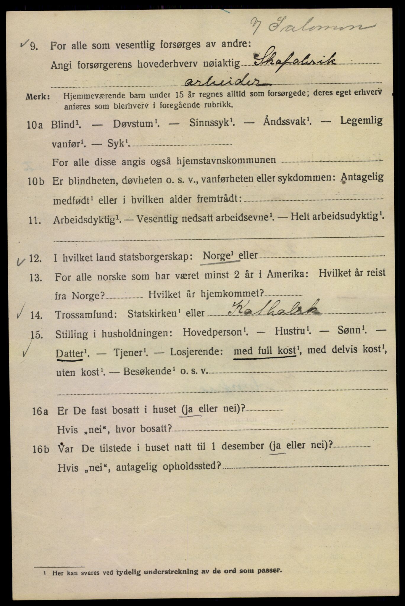 SAO, Folketelling 1920 for 0301 Kristiania kjøpstad, 1920, s. 476902