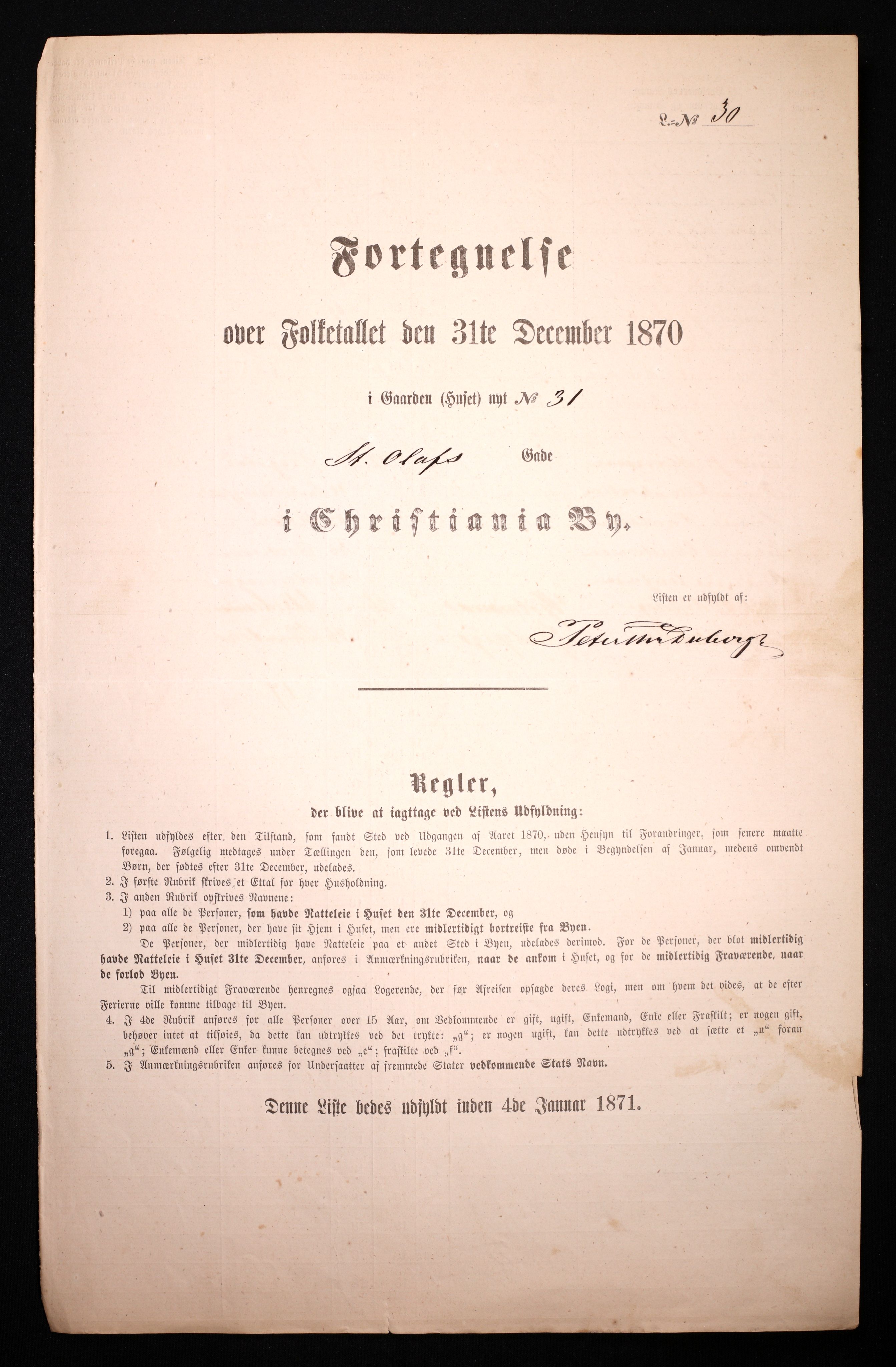 RA, Folketelling 1870 for 0301 Kristiania kjøpstad, 1870, s. 3602