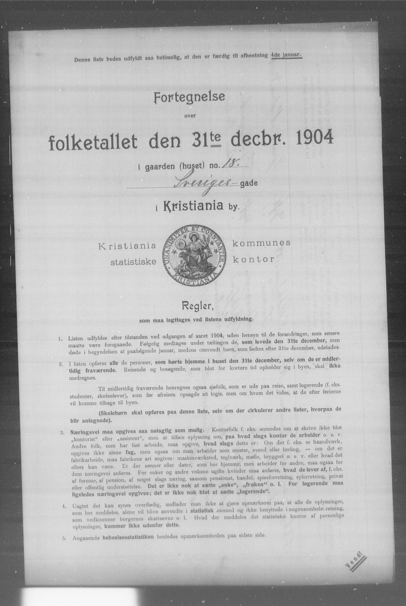 OBA, Kommunal folketelling 31.12.1904 for Kristiania kjøpstad, 1904, s. 20118