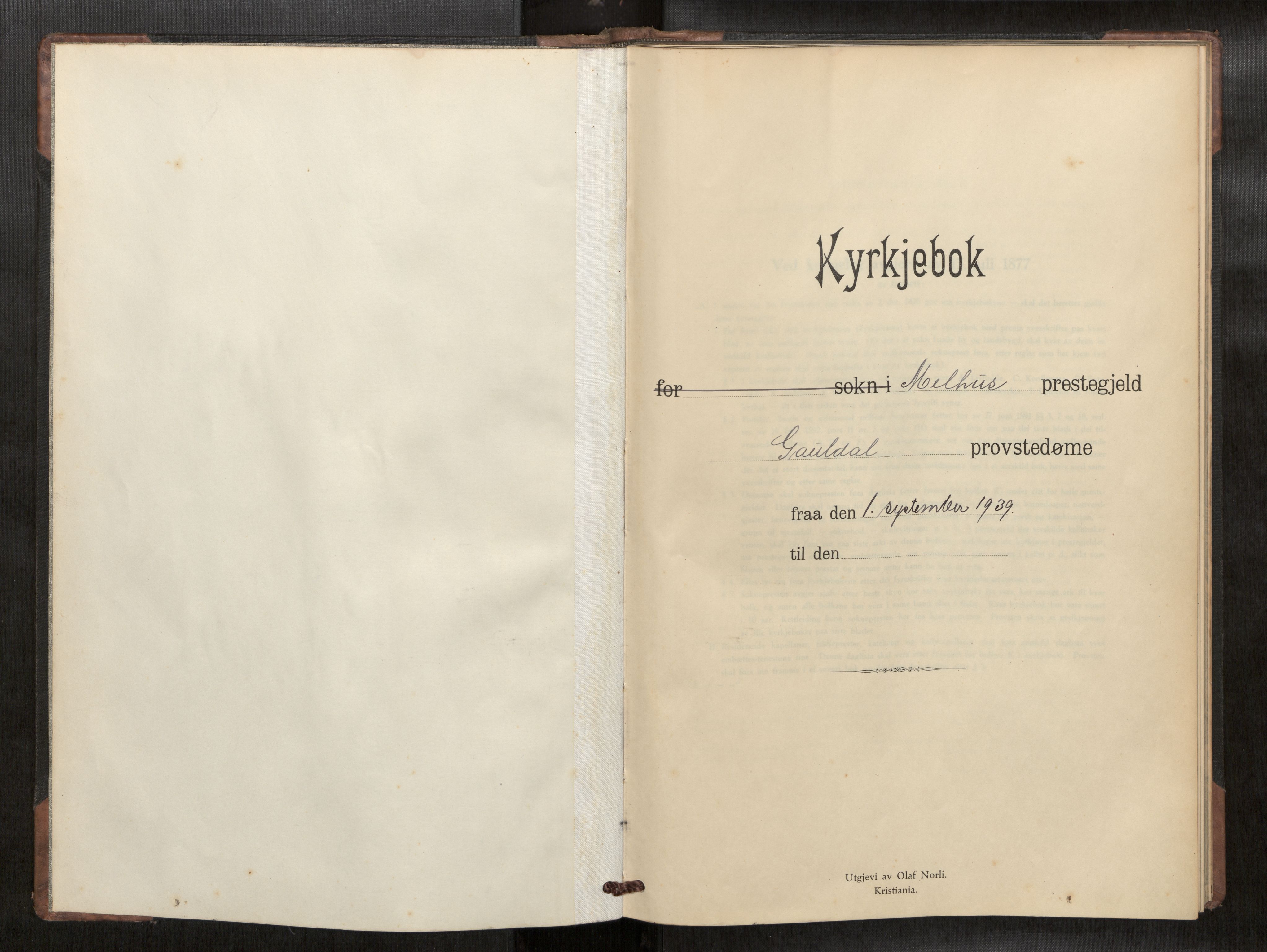 Ministerialprotokoller, klokkerbøker og fødselsregistre - Sør-Trøndelag, AV/SAT-A-1456/691/L1082: Dagsregister nr. 691A14, 1939-1952