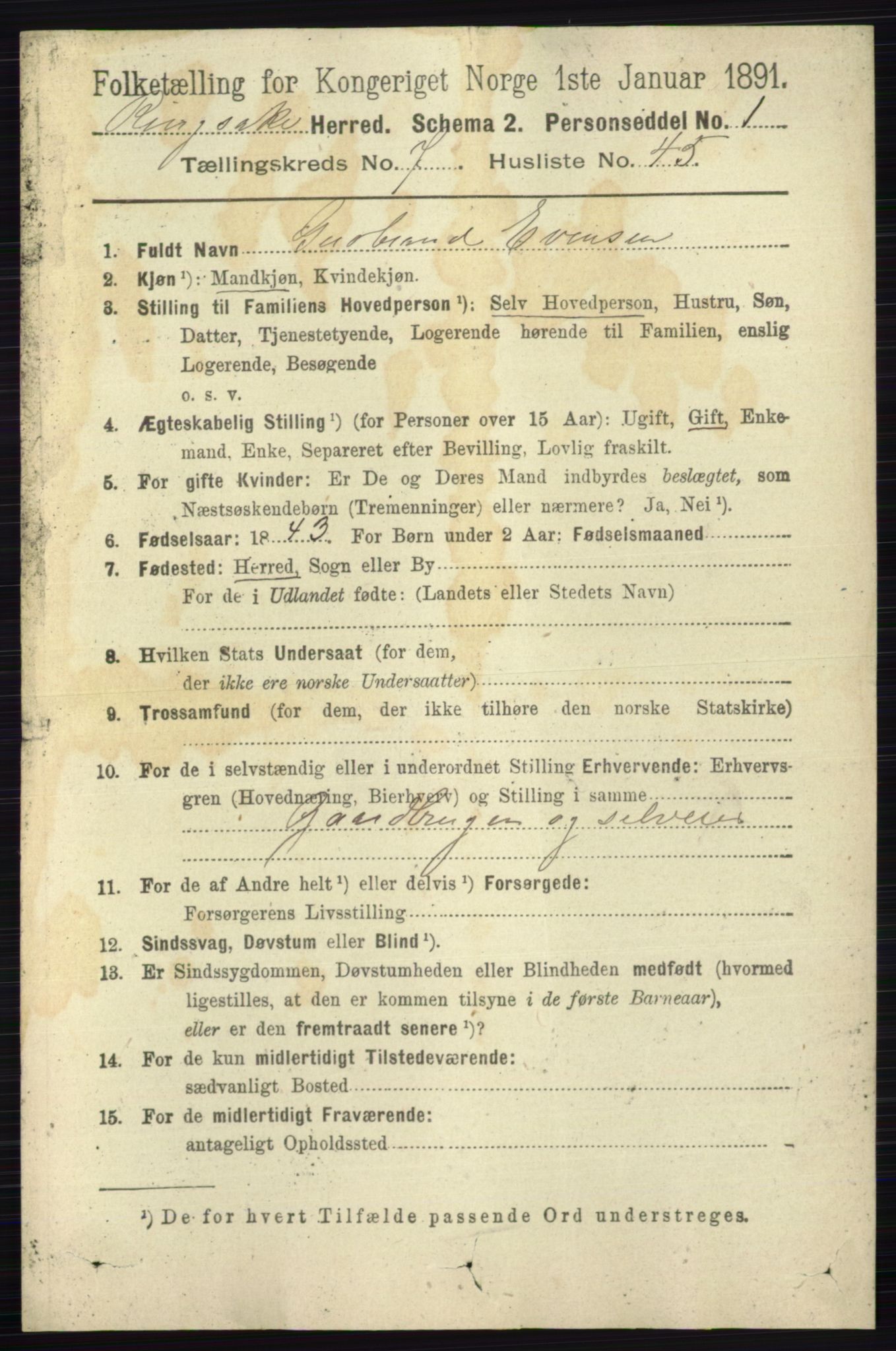 RA, Folketelling 1891 for 0412 Ringsaker herred, 1891, s. 4192