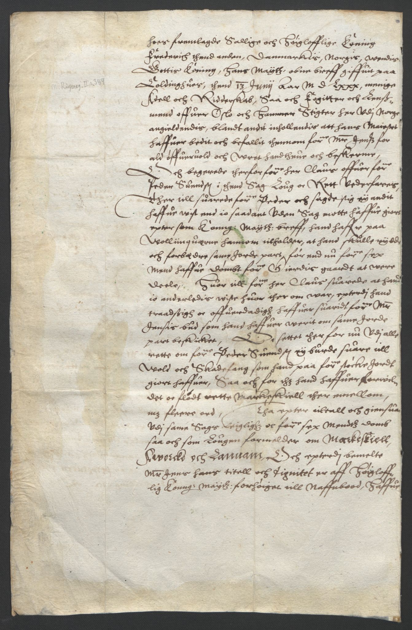 Oslo stiftsdireksjon, AV/SAO-A-11085/G/Gb/L0001: Bispestolens dokumenter, 1584-1612, s. 100