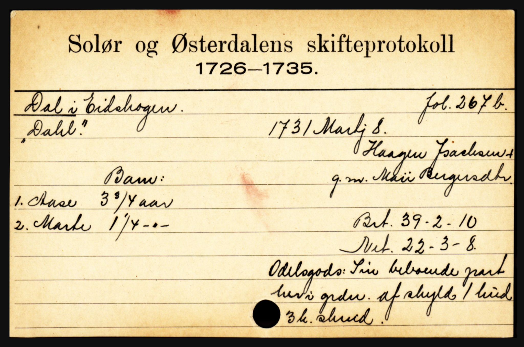 Solør og Østerdalen sorenskriveri, SAH/TING-024/J, 1716-1774, s. 879