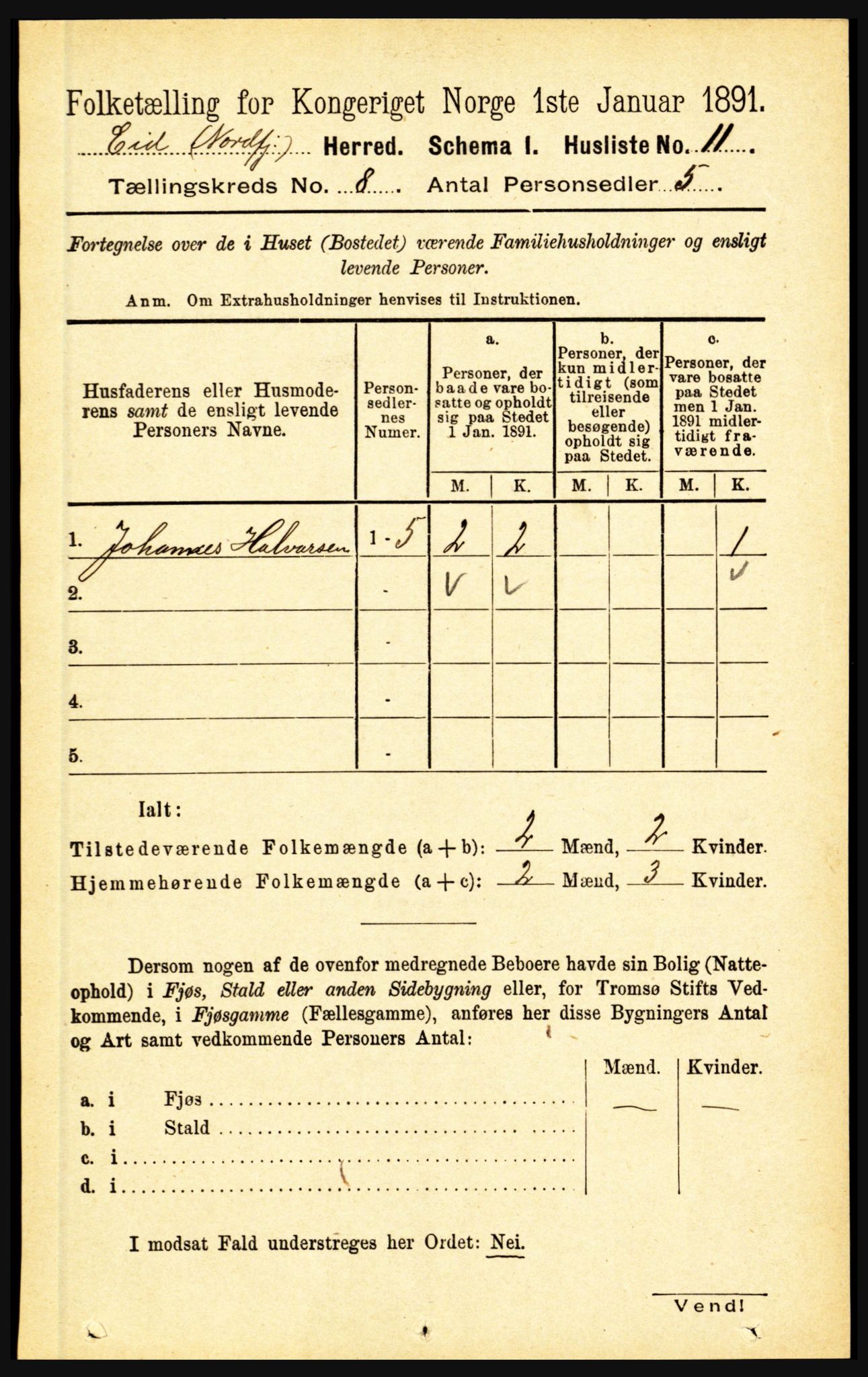 RA, Folketelling 1891 for 1443 Eid herred, 1891, s. 1959