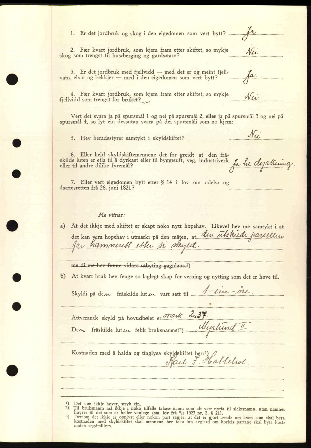 Nordre Sunnmøre sorenskriveri, AV/SAT-A-0006/1/2/2C/2Ca: Pantebok nr. A13, 1942-1942, Dagboknr: 1014/1942