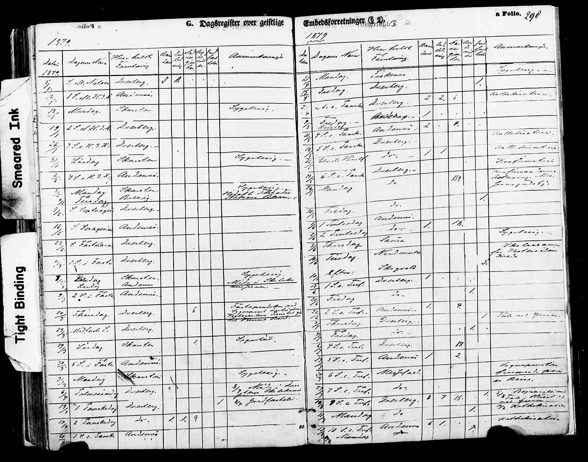 Ministerialprotokoller, klokkerbøker og fødselsregistre - Nordland, SAT/A-1459/897/L1397: Ministerialbok nr. 897A05 /1, 1867-1880, s. 298