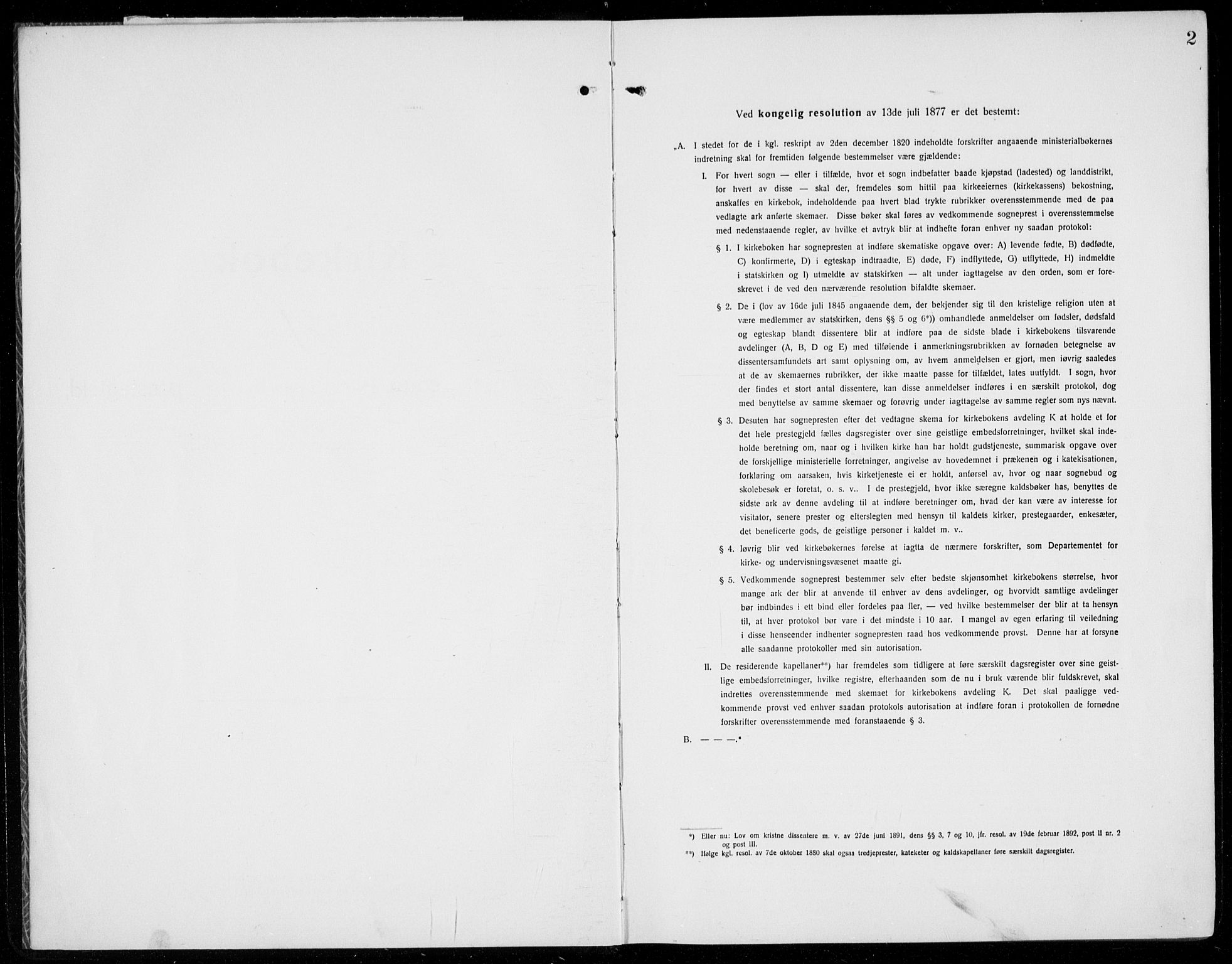 Husnes Sokneprestembete, SAB/A-75901/H/Hab: Klokkerbok nr. A  3, 1915-1936, s. 2