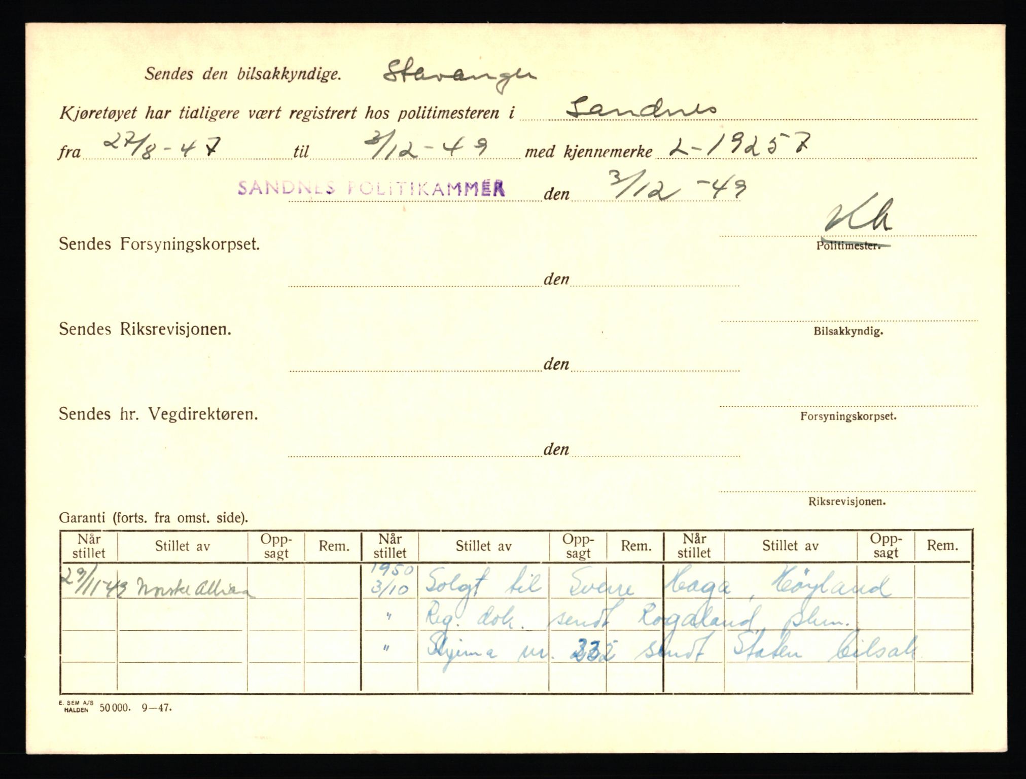 Stavanger trafikkstasjon, AV/SAST-A-101942/0/F/L0035: L-19100 - L-19999, 1930-1971, s. 593