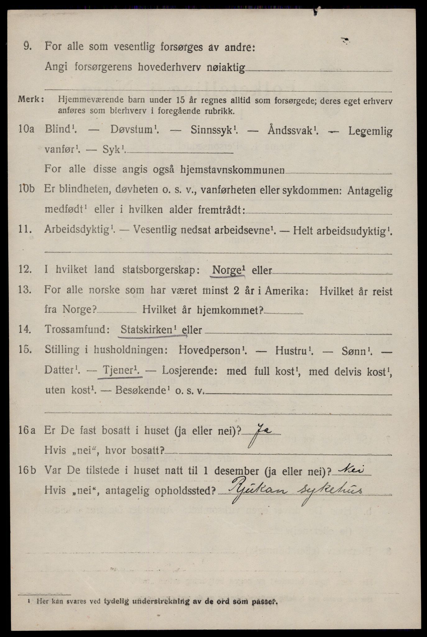 SAKO, Folketelling 1920 for 0827 Hjartdal herred, 1920, s. 5163