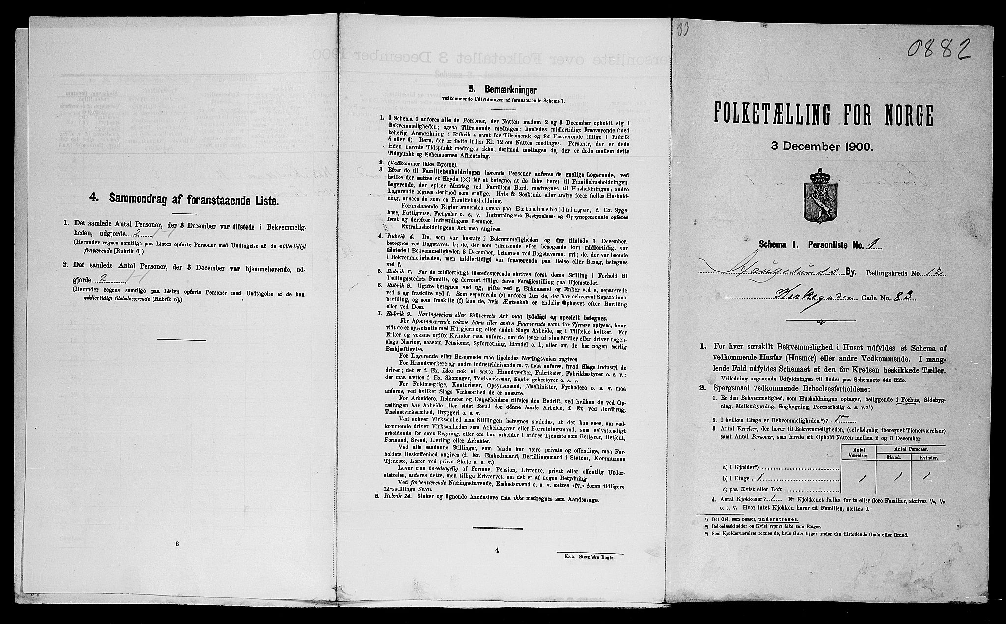 SAST, Folketelling 1900 for 1106 Haugesund kjøpstad, 1900, s. 1815