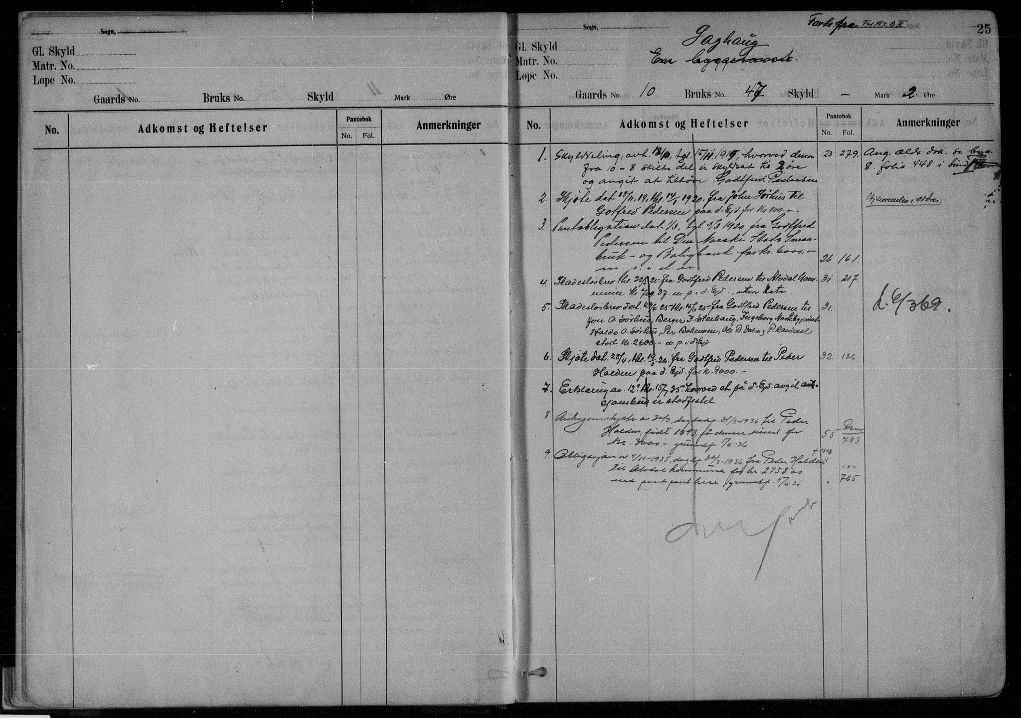 Nord-Østerdal tingrett, AV/SAH-TING-020/H/Ha/Haf/L0036: Panteregister nr. 5, 1895, s. 25