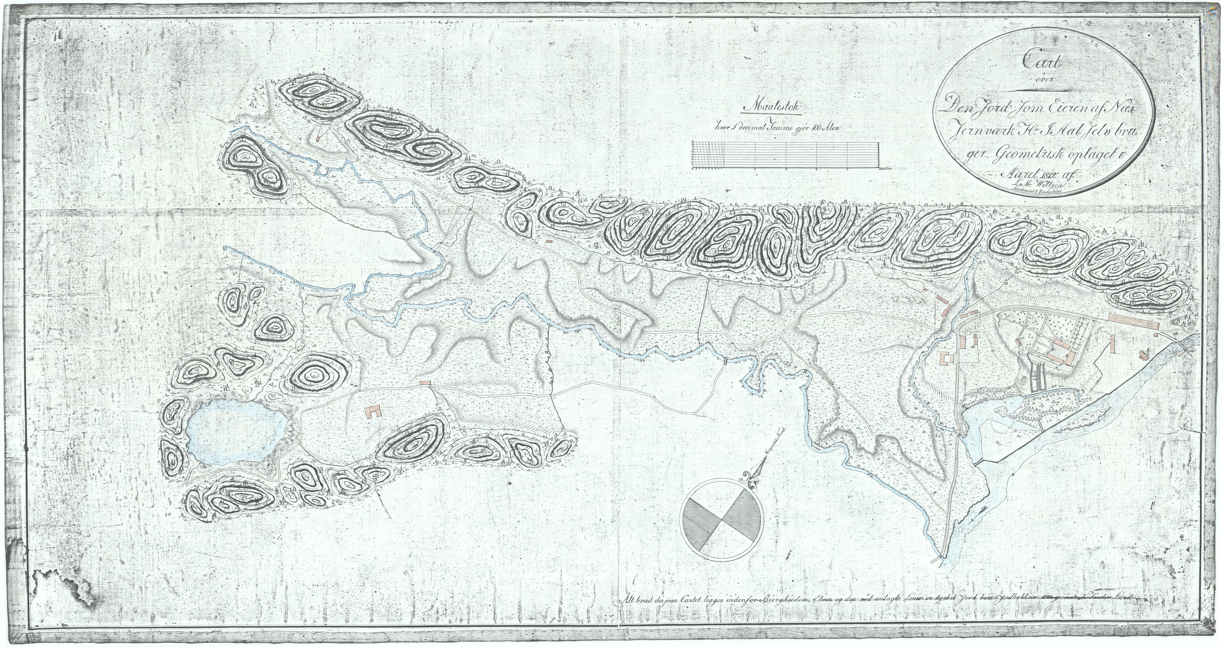 Jacob Aall & Søn AS, NESJ/NJM-007/10/L0007: Nes jernverk kart 1812, 1812