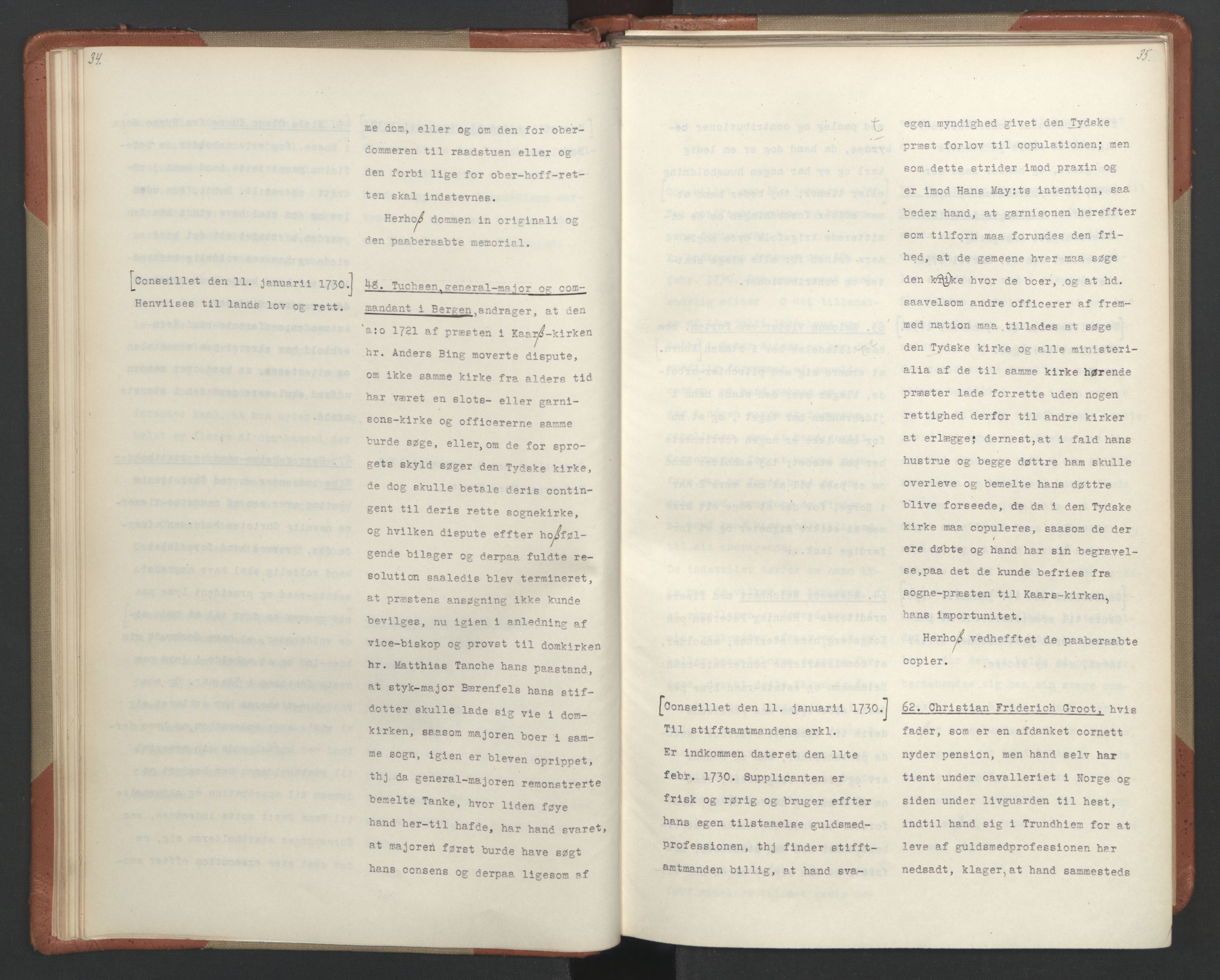 Avskriftsamlingen, AV/RA-EA-4022/F/Fa/L0093: Supplikker, 1730, s. 21