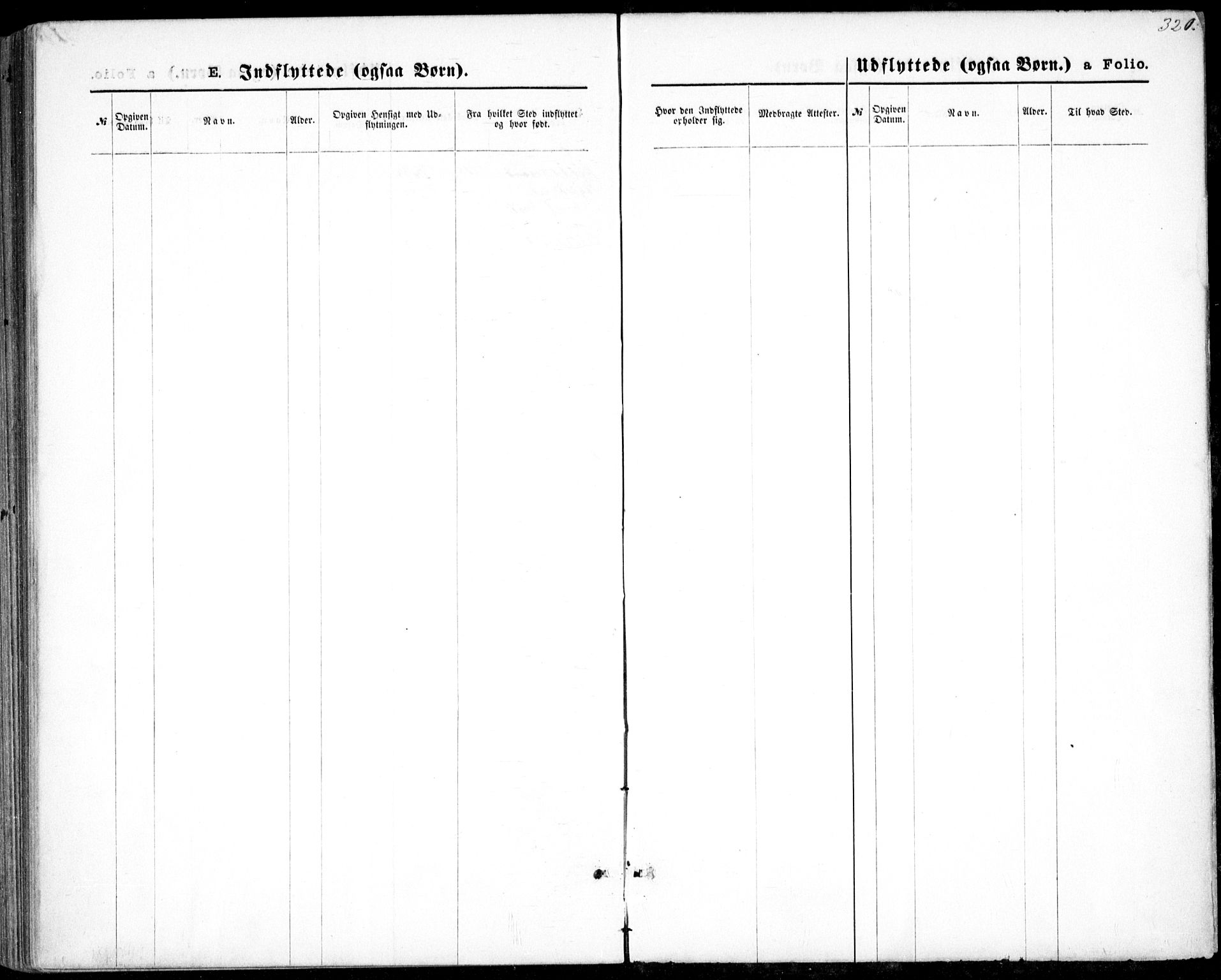 Vestre Moland sokneprestkontor, SAK/1111-0046/F/Fb/Fbb/L0005: Klokkerbok nr. B 5, 1872-1883, s. 320