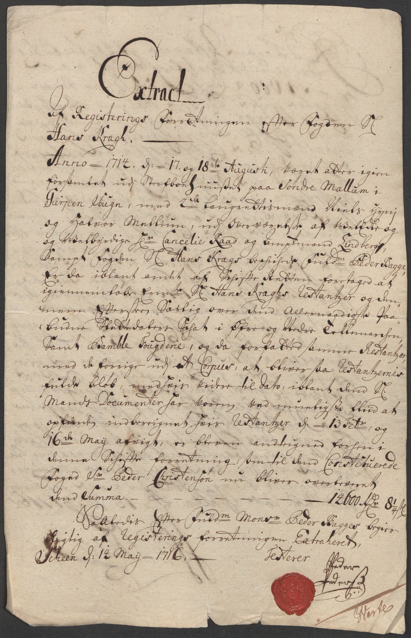 Rentekammeret inntil 1814, Reviderte regnskaper, Fogderegnskap, AV/RA-EA-4092/R36/L2125: Fogderegnskap Øvre og Nedre Telemark og Bamble, 1713, s. 281