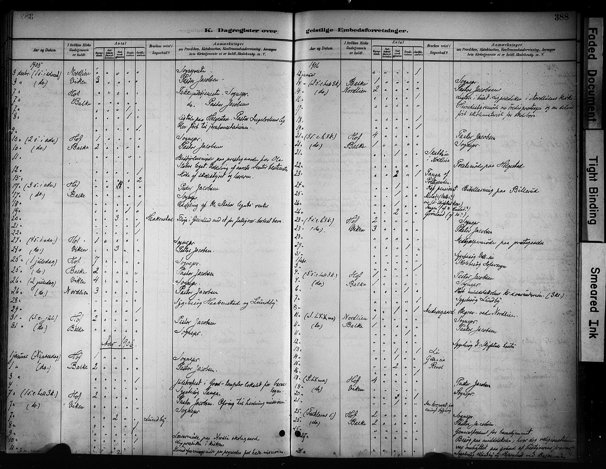 Østre Toten prestekontor, SAH/PREST-104/H/Ha/Haa/L0008: Ministerialbok nr. 8, 1897-1909, s. 388