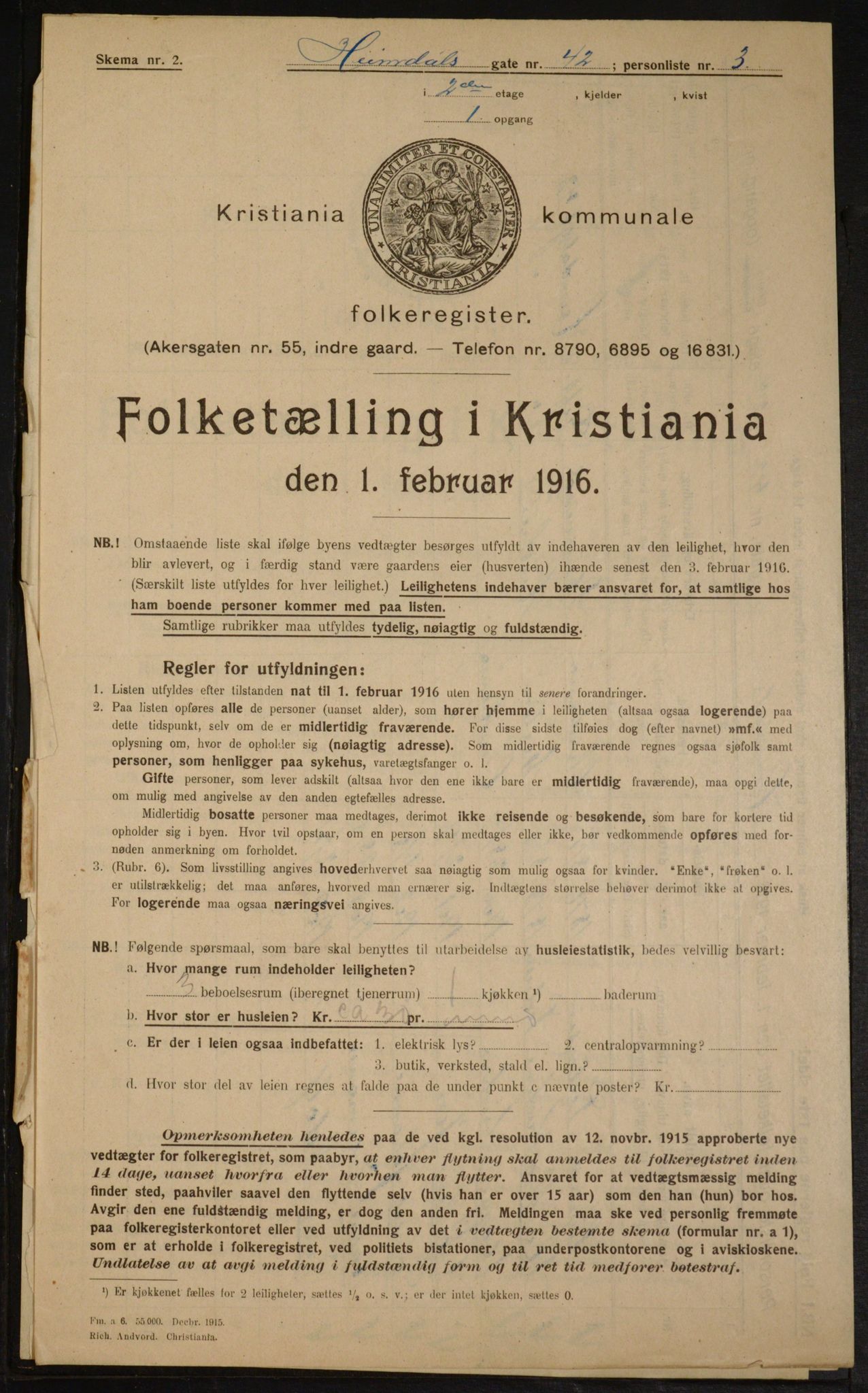 OBA, Kommunal folketelling 1.2.1916 for Kristiania, 1916, s. 38048