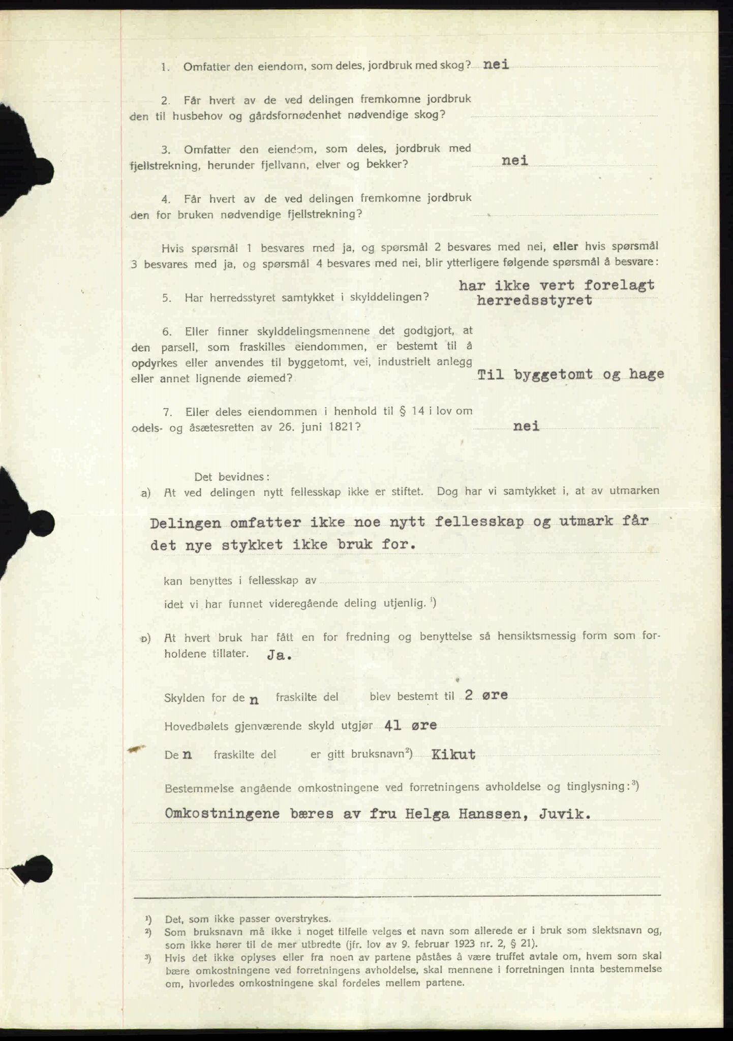 Rana sorenskriveri , SAT/A-1108/1/2/2C: Pantebok nr. A 6, 1939-1940, Dagboknr: 1869/1939
