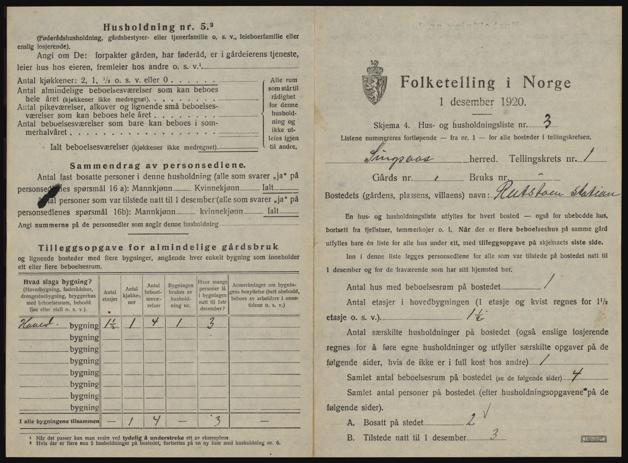 SAT, Folketelling 1920 for 1646 Singsås herred, 1920, s. 35